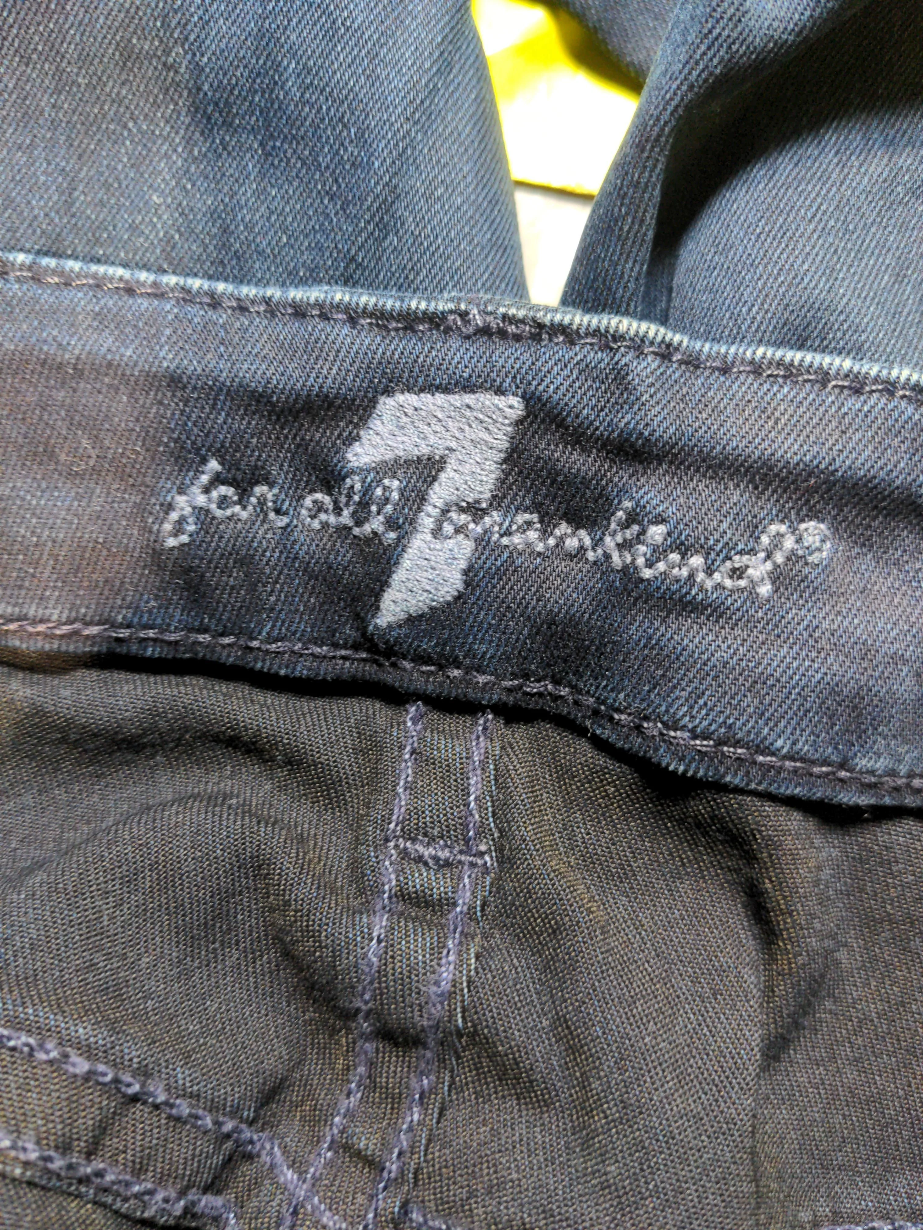 7 For All Mankind Women's Jeans W 29 in Blue Cotton with Nylon, Spandex Skinny - Image 5