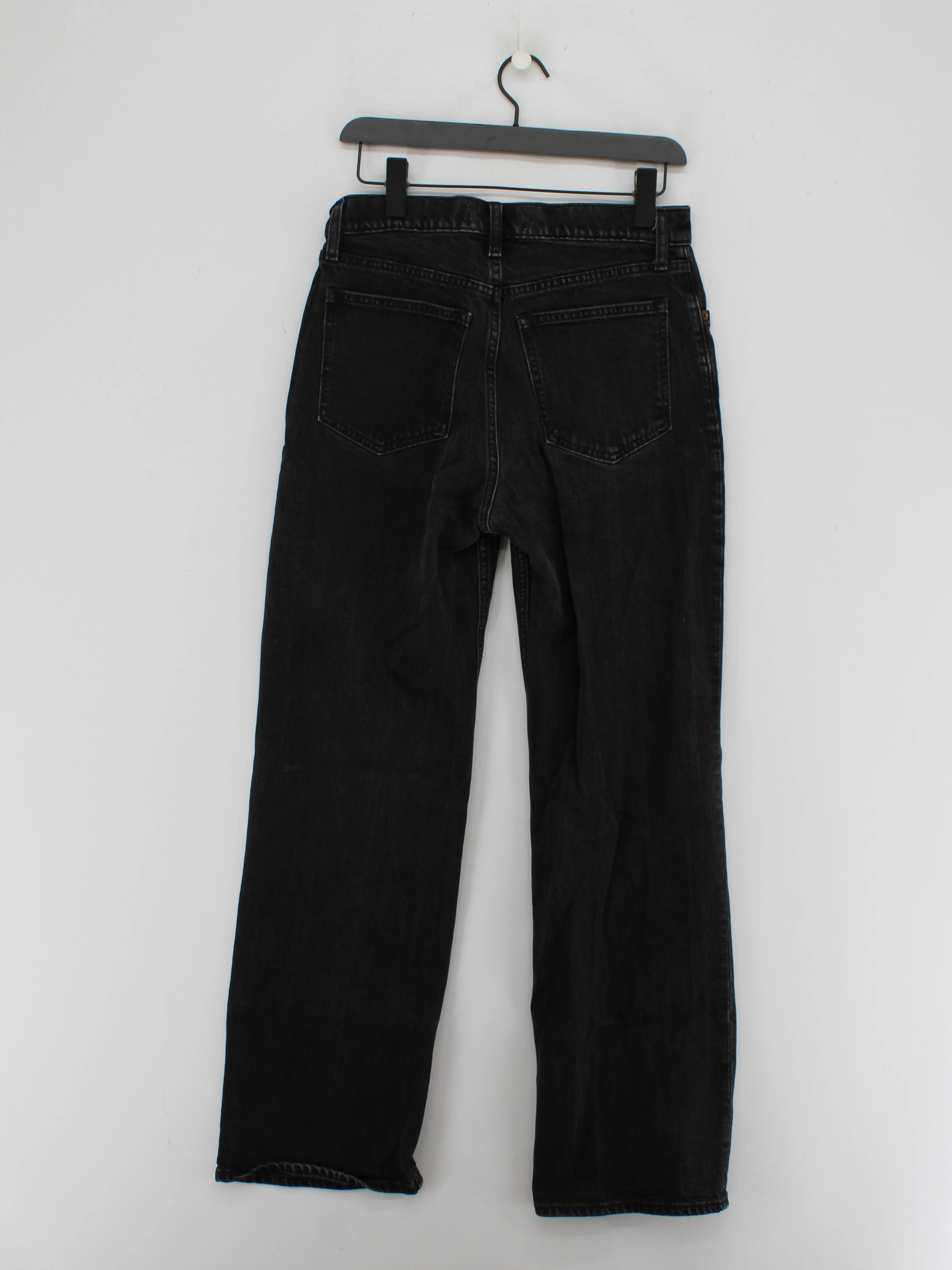 Abercrombie & Fitch Men's Jeans W 28 in Black Cotton with Elastane Straight - Image 2