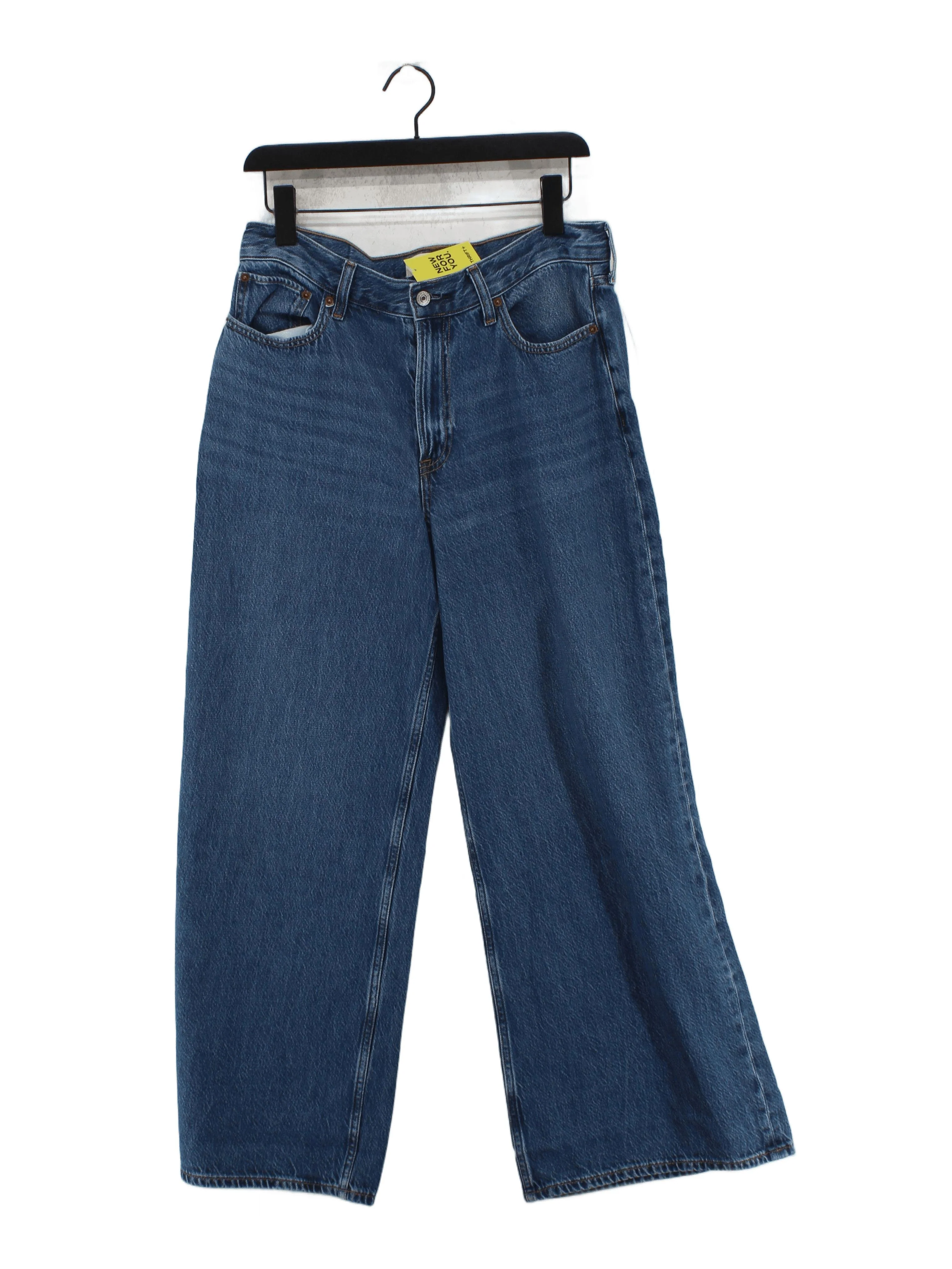 Abercrombie & Fitch Men's Jeans W 29 in Blue Cotton with Lyocell Modal Wide-Leg