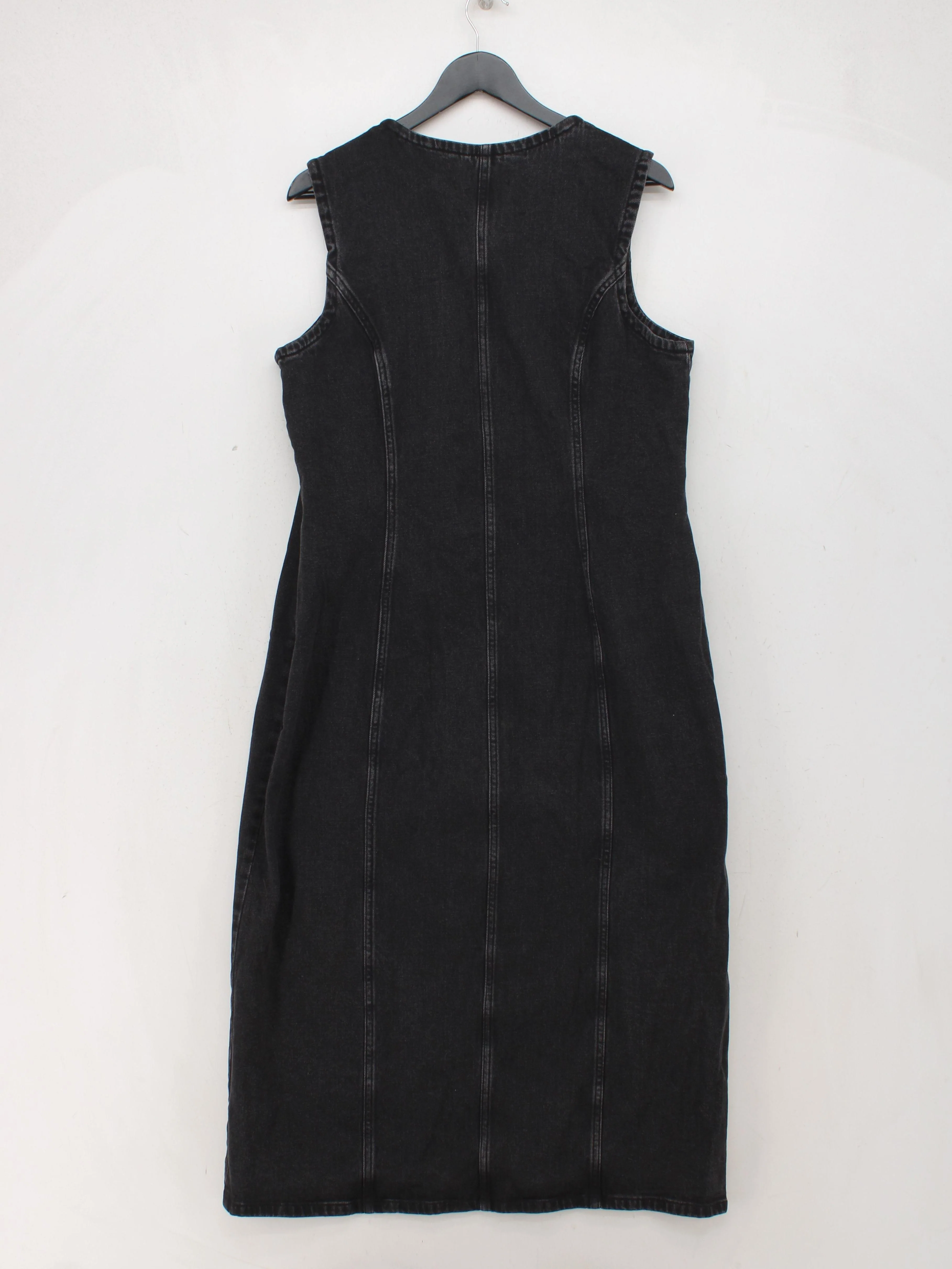 Abercrombie & Fitch Shirt Midi Dress XL in Black - Image 2