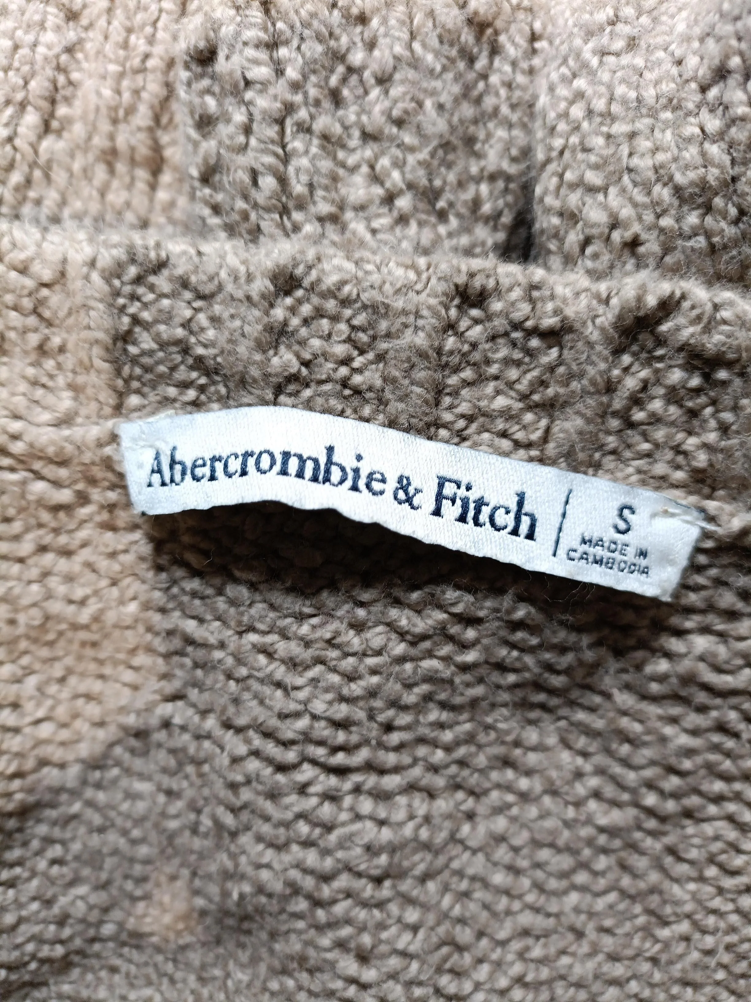 Abercrombie & Fitch Women's Cardigan S Brown Cotton - Image 5