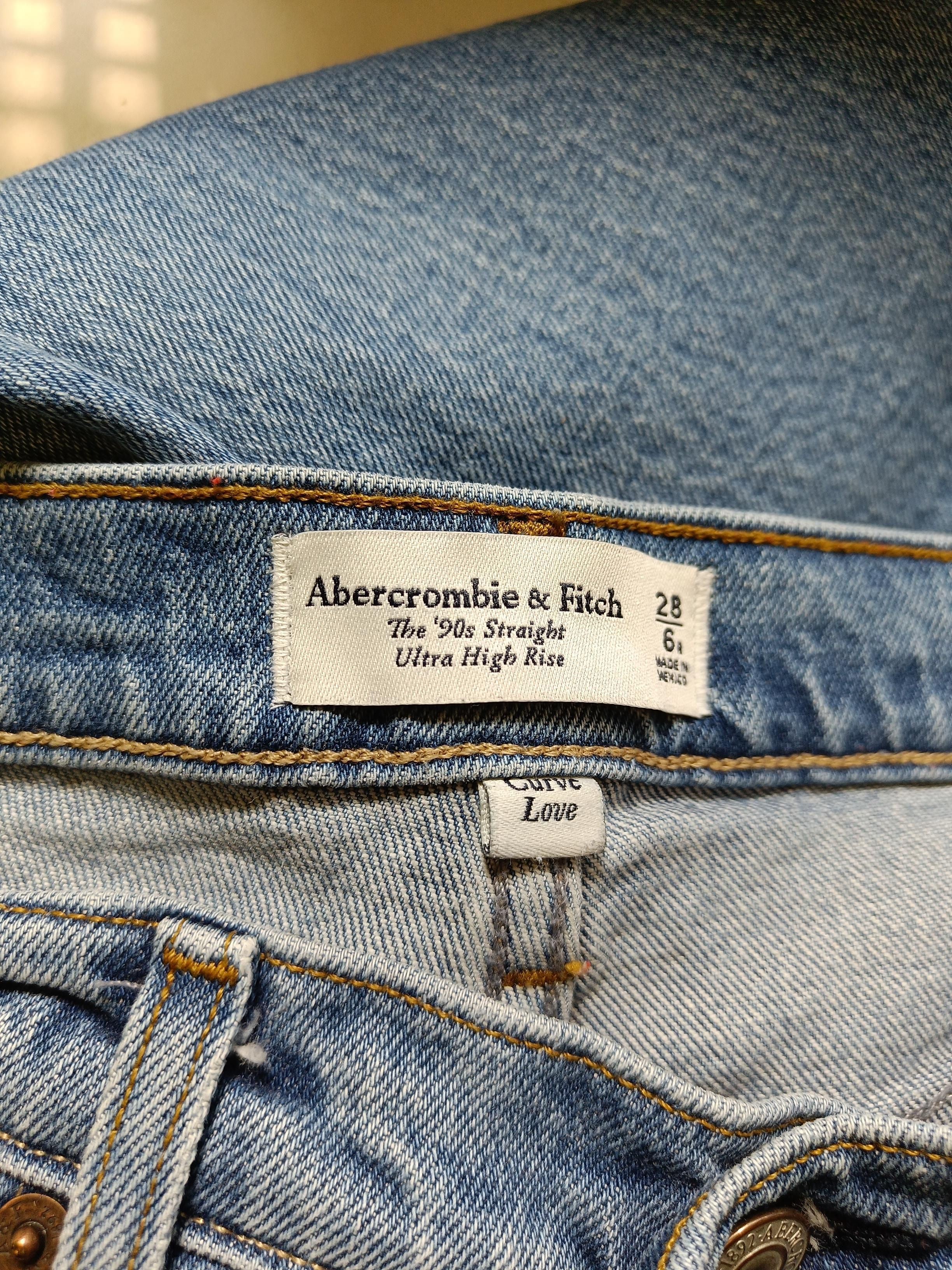 Abercrombie & Fitch Women's Jeans UK 10 Blue Cotton with Elastane Straight - Image 5