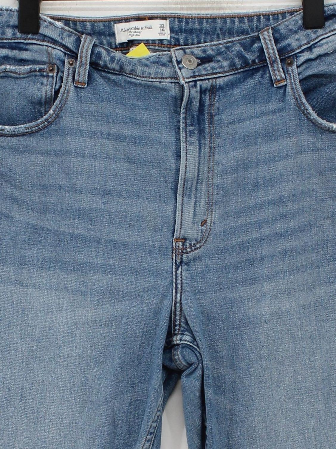 Abercrombie & Fitch Women's Jeans UK 16 Blue Cotton with Elastane Skinny - Image 3