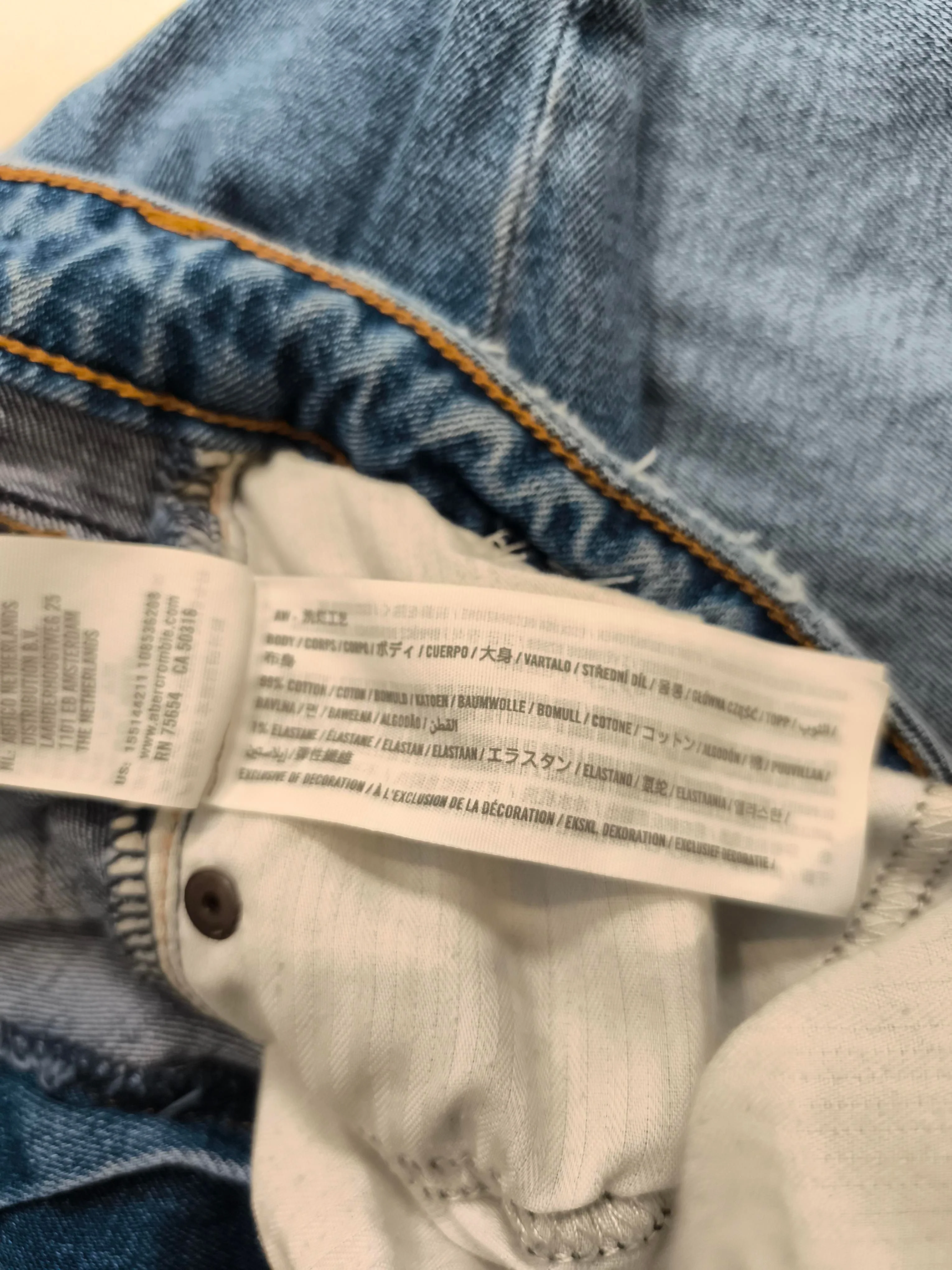 Abercrombie & Fitch Women's Jeans UK 16 Blue Cotton with Elastane Skinny - Image 6