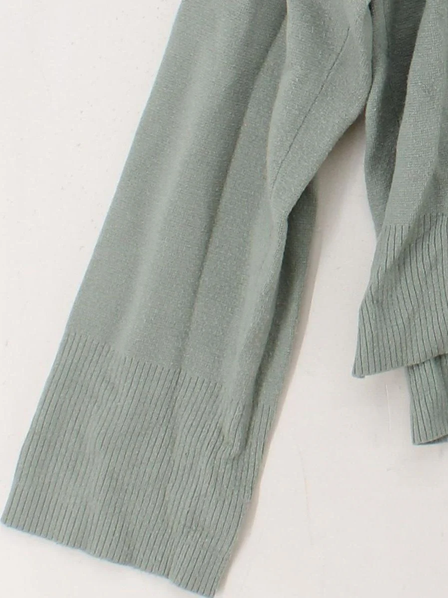 Abercrombie & Fitch Women's Jumper M Green Viscose - Image 4