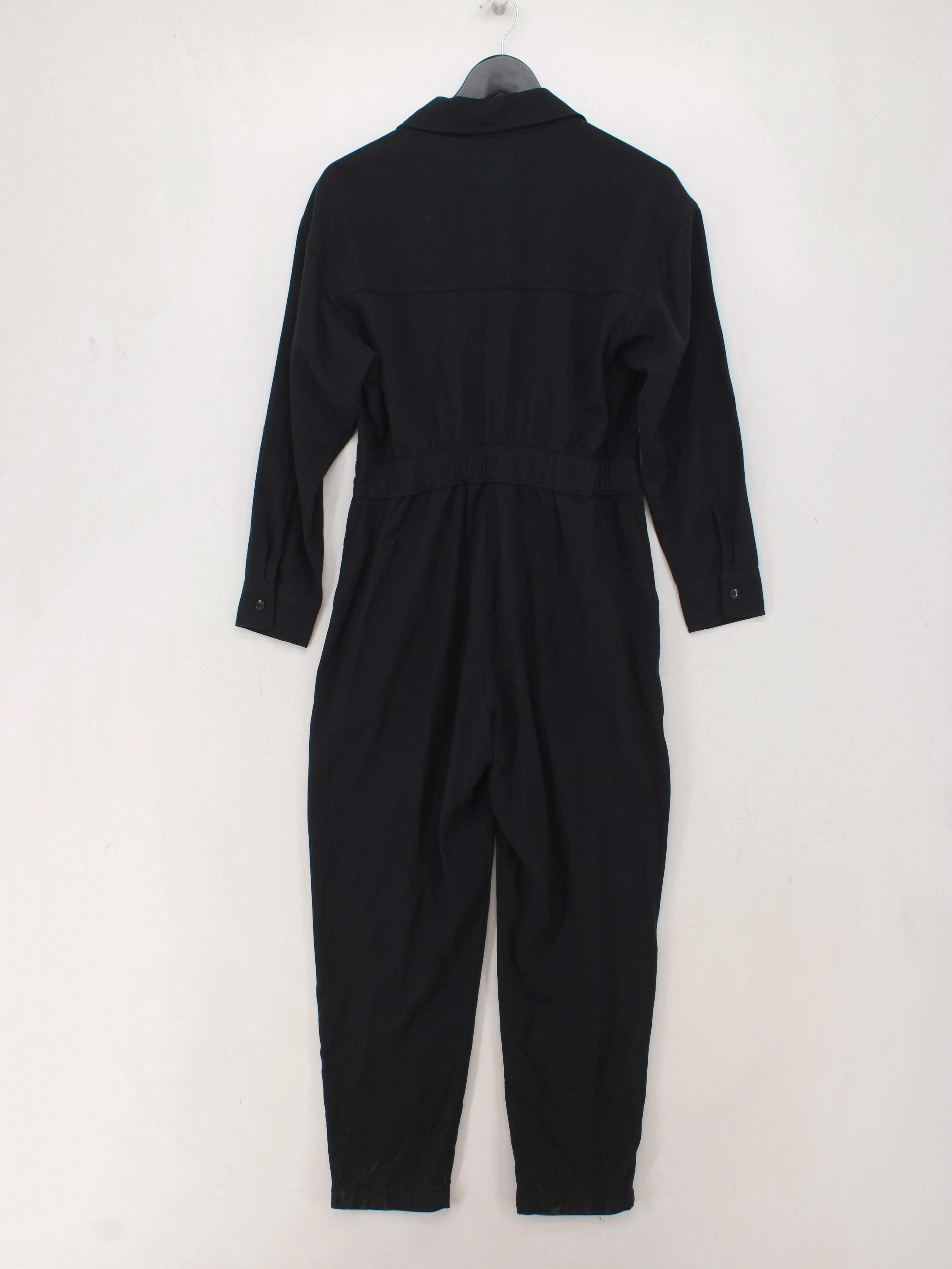Abercrombie & Fitch Women's Jumpsuit M Black Lyocell Modal with Cotton Jumpsuit - Image 2