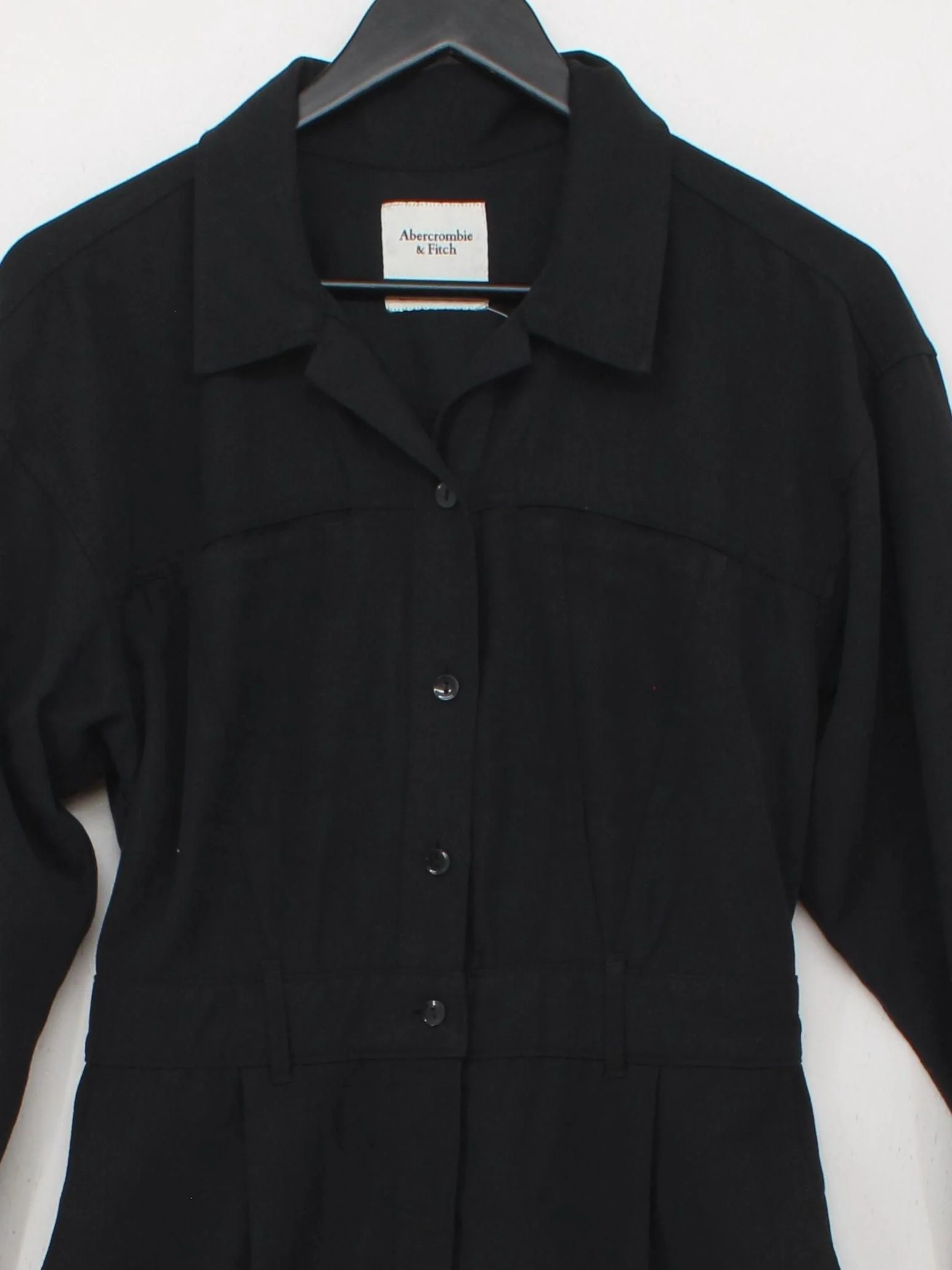 Abercrombie & Fitch Women's Jumpsuit M Black Lyocell Modal with Cotton Jumpsuit - Image 3