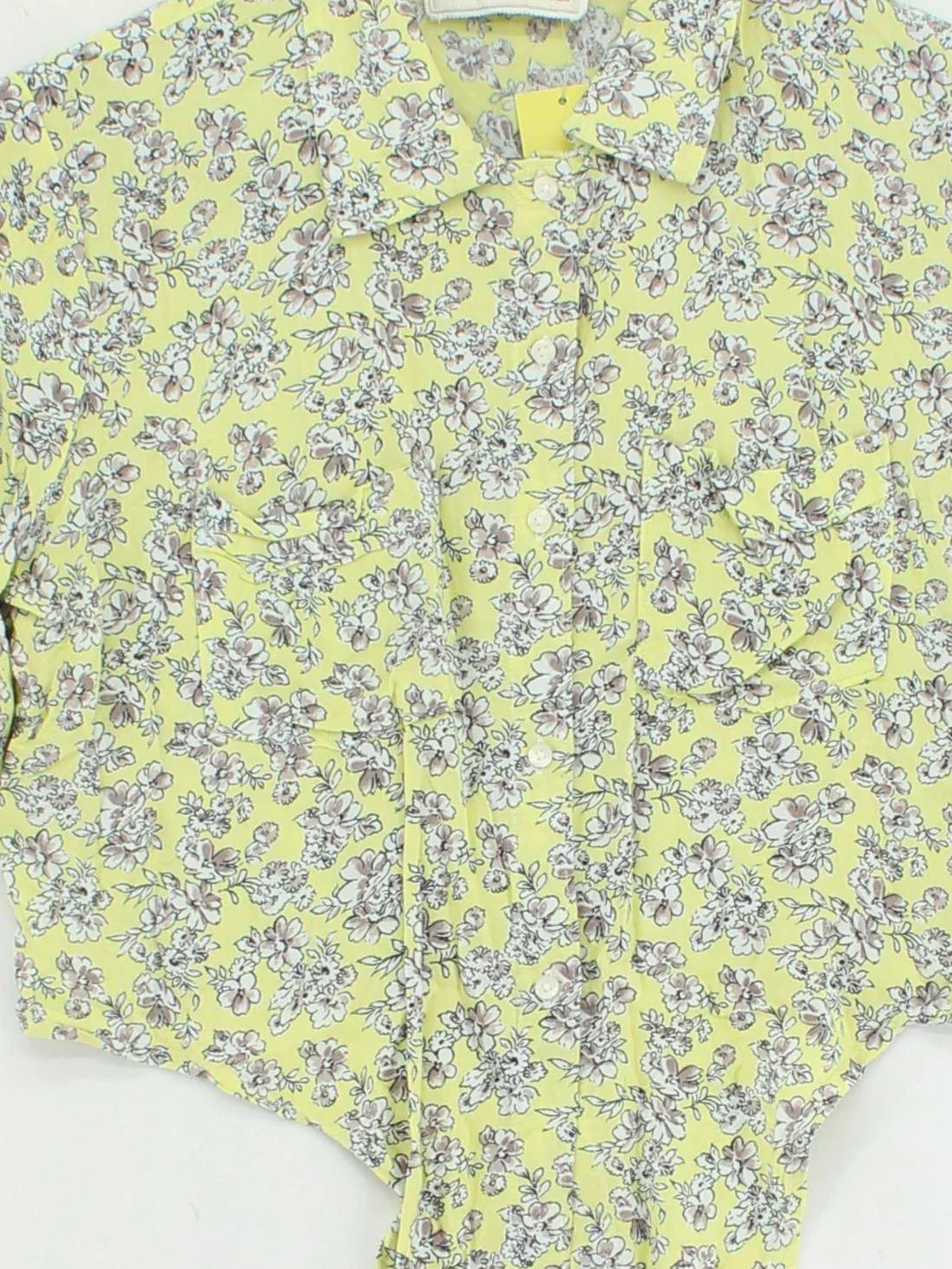 Abercrombie & Fitch Women's Shirt S Yellow 100% Rayon Basic - Image 3