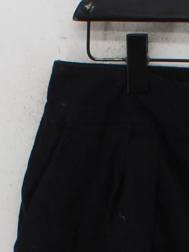 Abercrombie & Fitch Women's Shorts L Black Linen with Cotton Sweat - Image 4