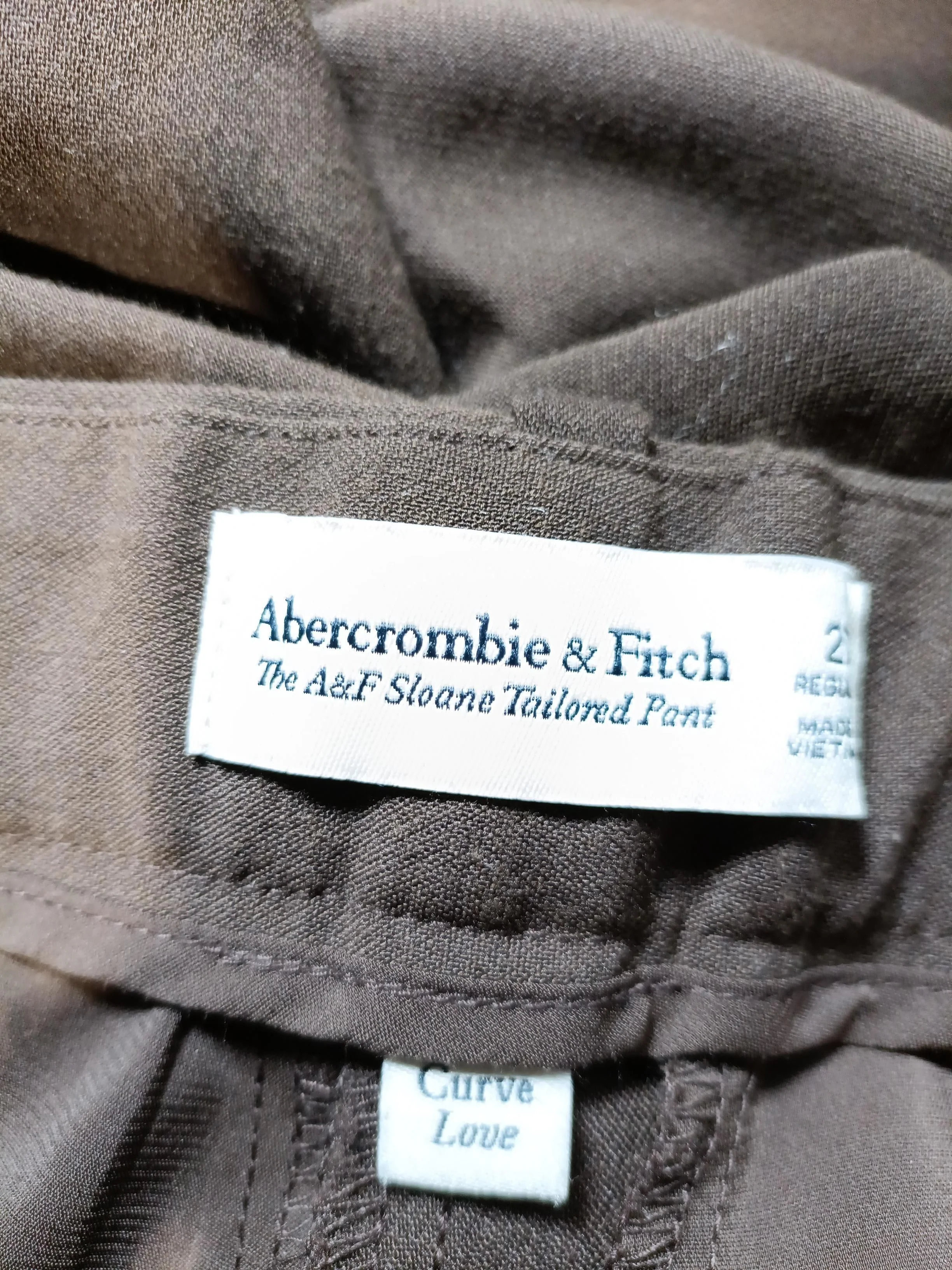 Abercrombie & Fitch Women's Suit Trousers W 27 in Brown 100% Other Dress Pants - Image 5