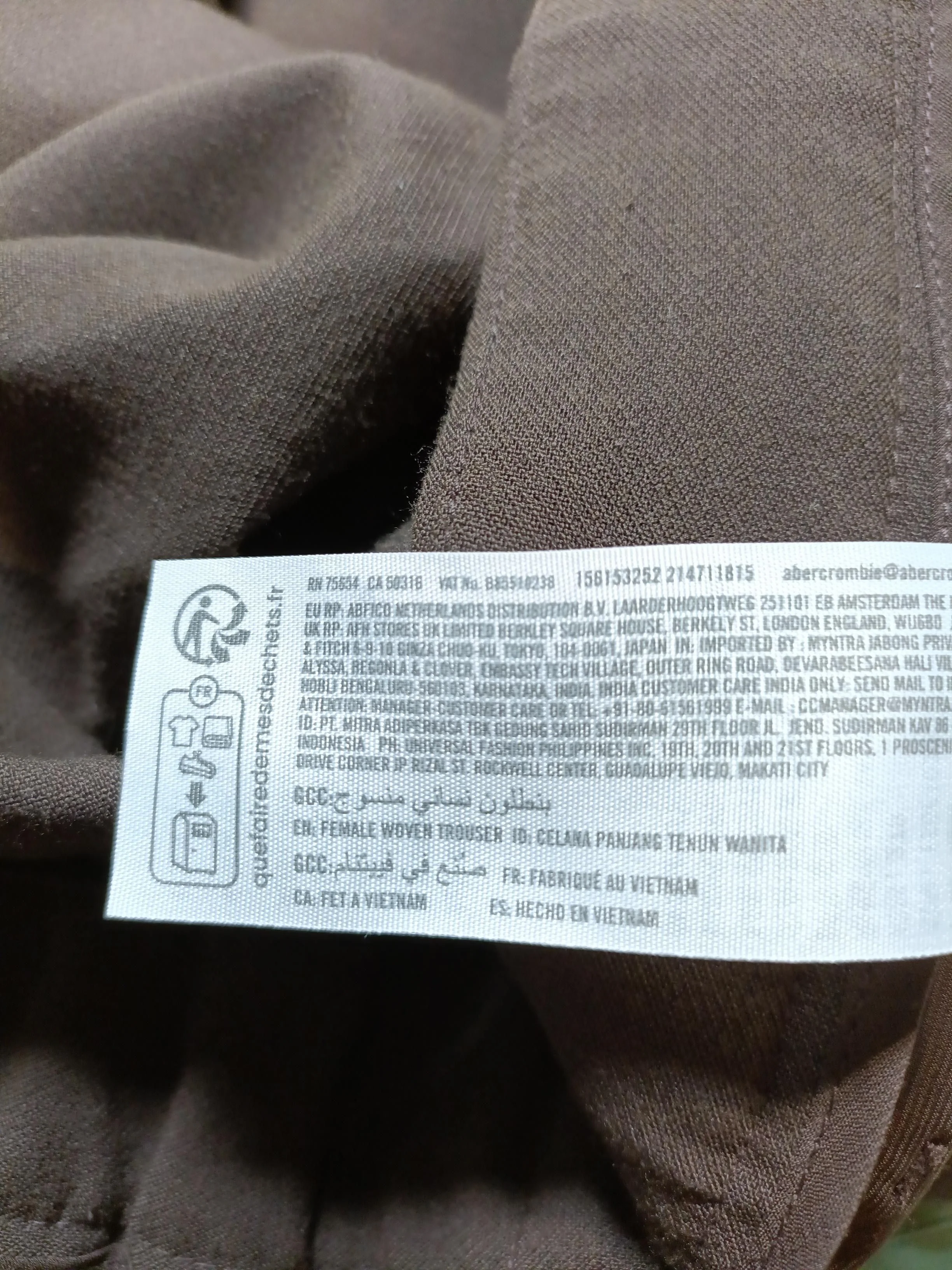 Abercrombie & Fitch Women's Suit Trousers W 27 in Brown 100% Other Dress Pants - Image 6