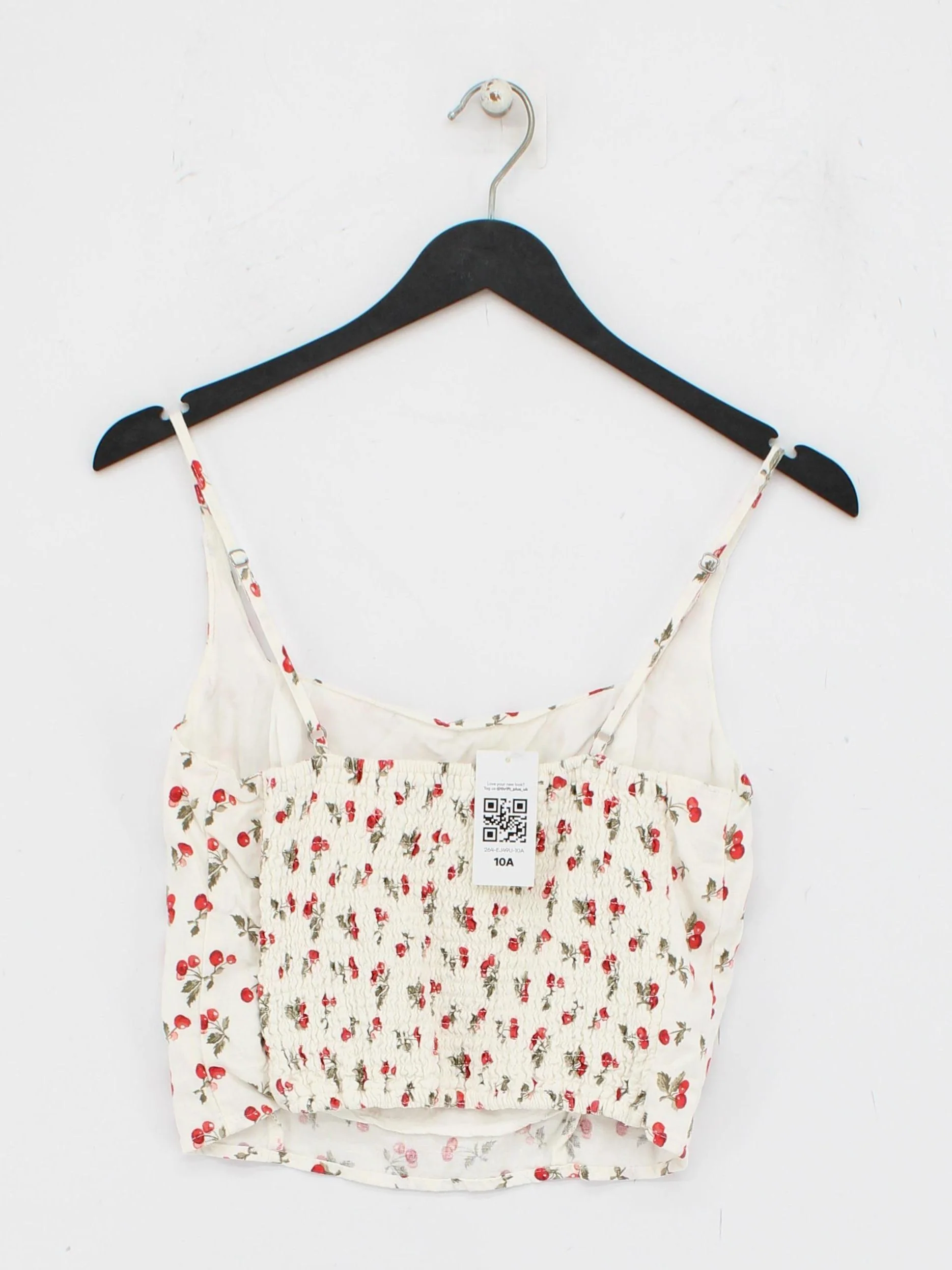 Abercrombie & Fitch Women's Top S White Polyester with Other Cropped - Image 2
