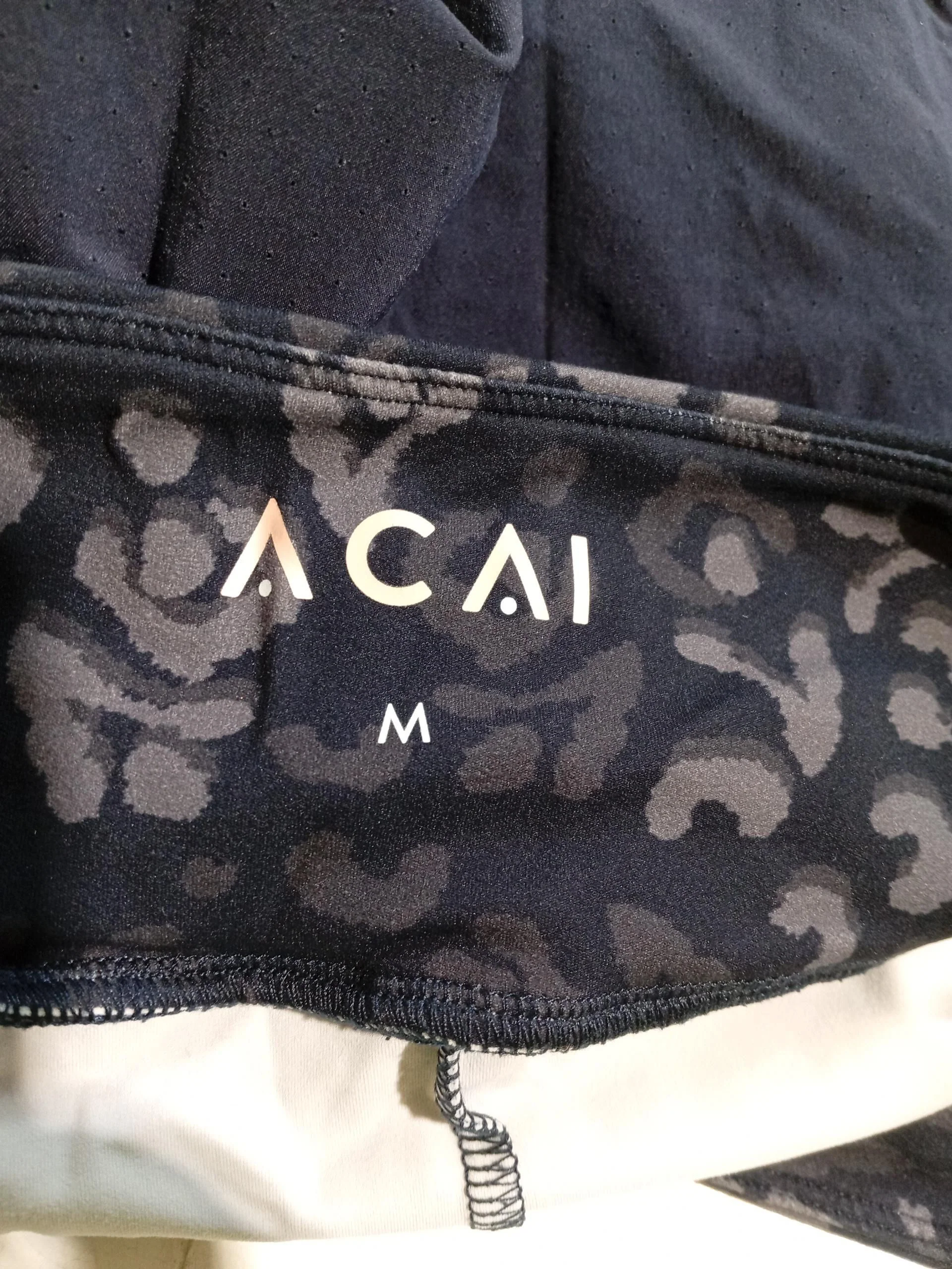 ACAI Women's Shorts M Blue Animal Print Nylon with Elastane Sweat - Image 5