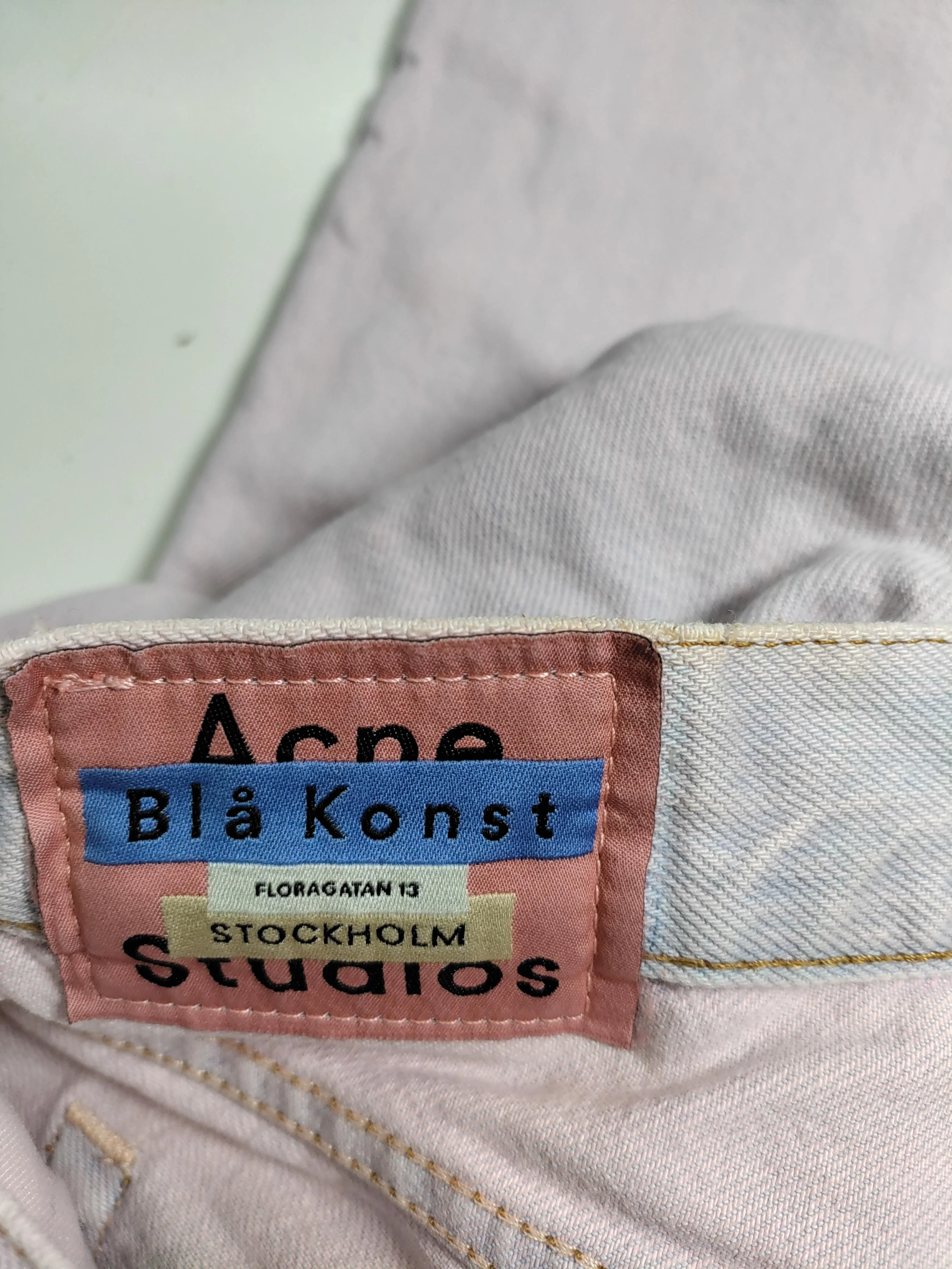Acne Studios Women's Jeans W 26 in Pink 100% Cotton Mom - Image 6