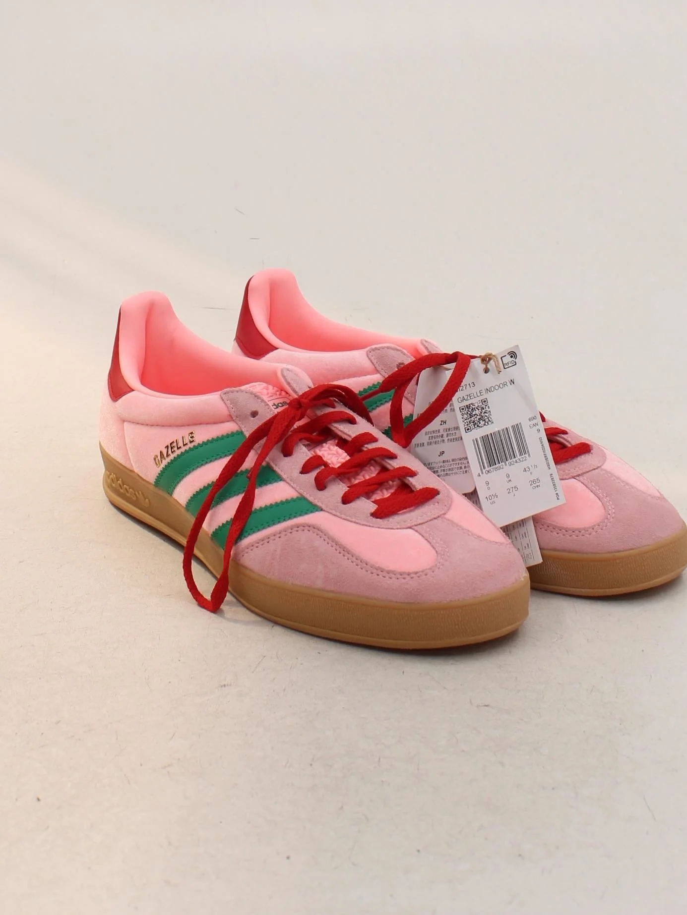 Adidas GAZELLE INDOOR W Women's Trainers H06260 UK9 in Pink - Image 4