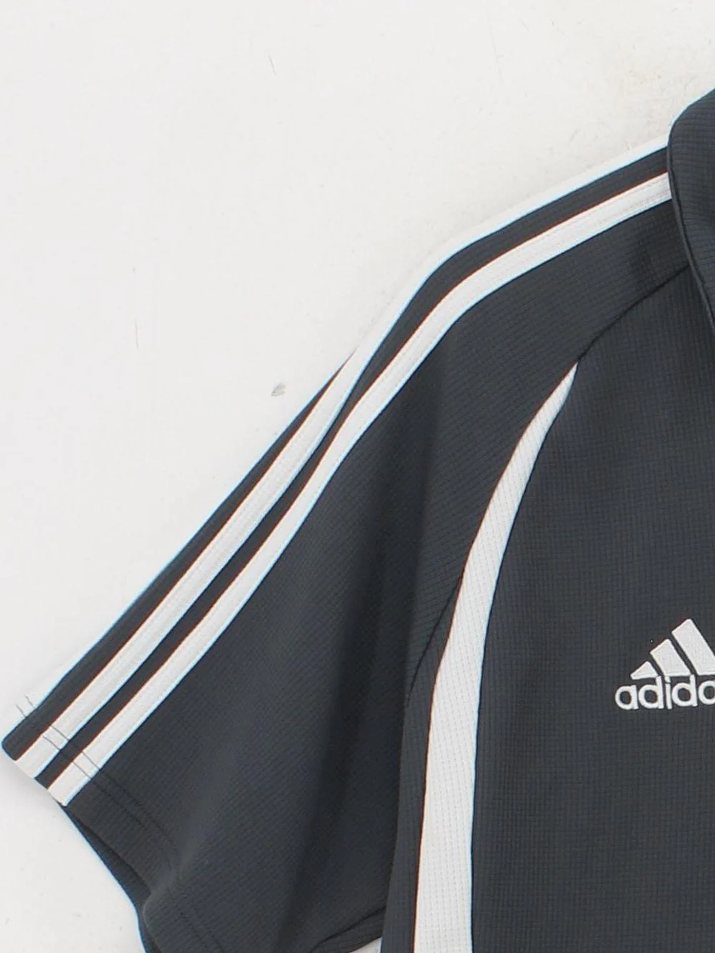Adidas Men's Polo L Grey 100% Polyester Collared Basic - Image 4
