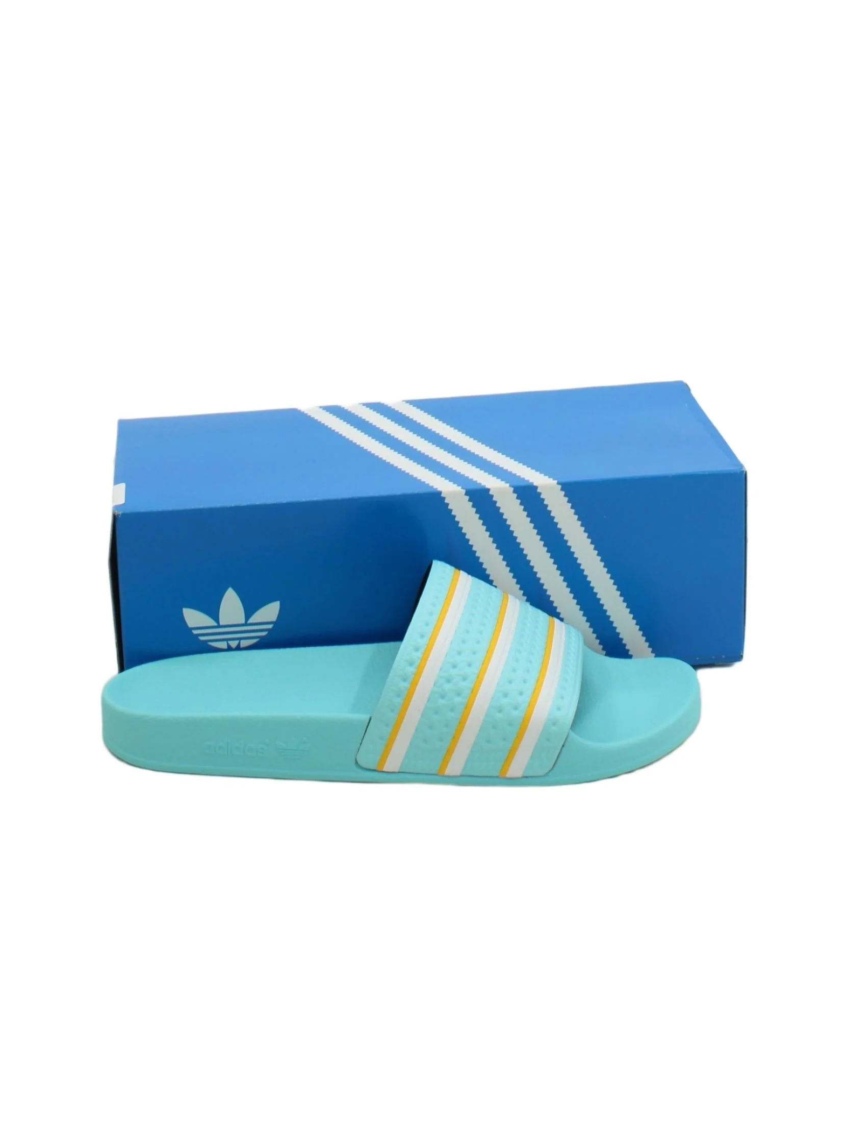 Adidas Men's Sandals UK 9 Blue Striped 100% Other Slider New with tags