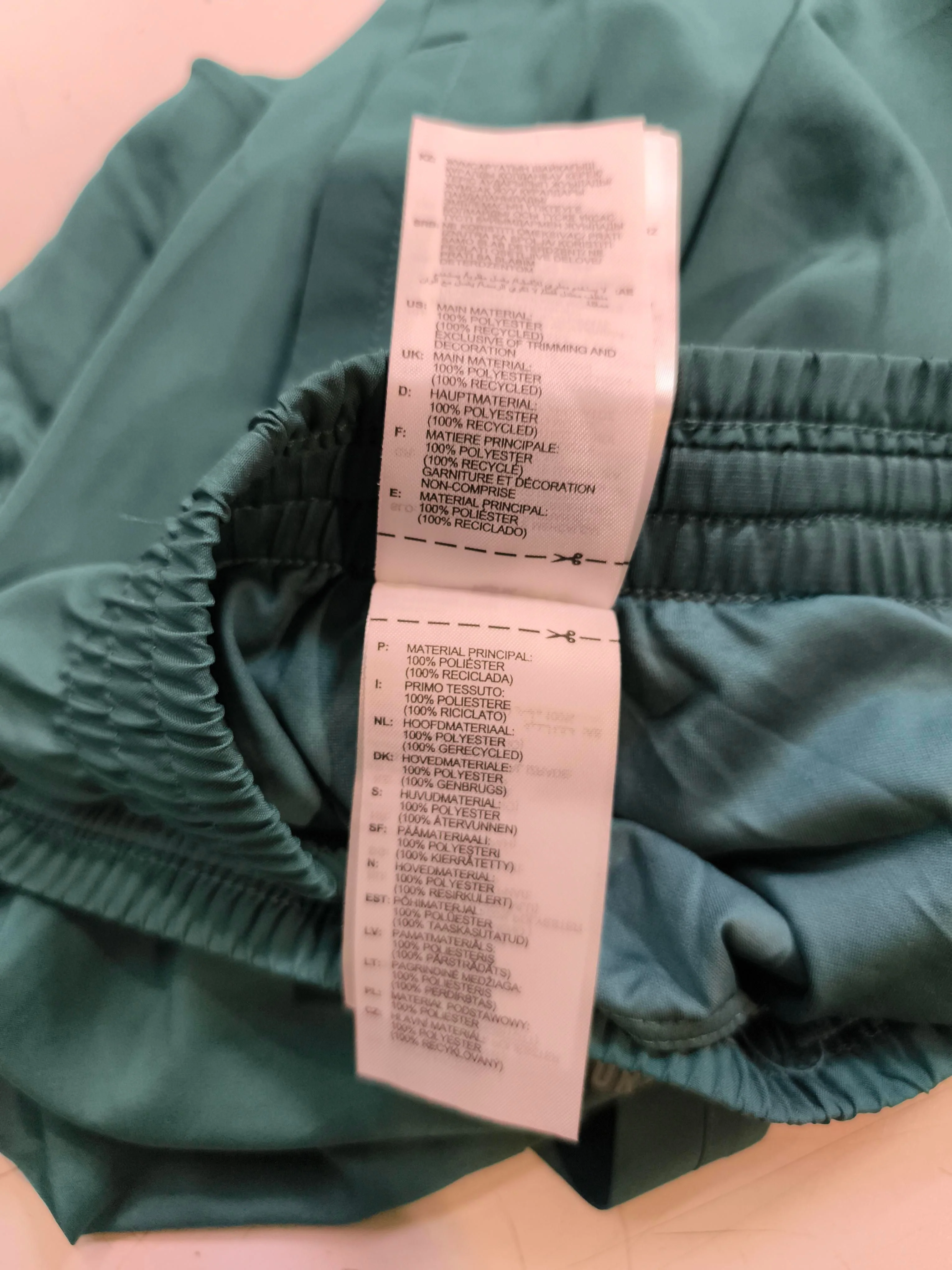 Adidas Men's Shorts L Green 100% Polyester Sweat - Image 7
