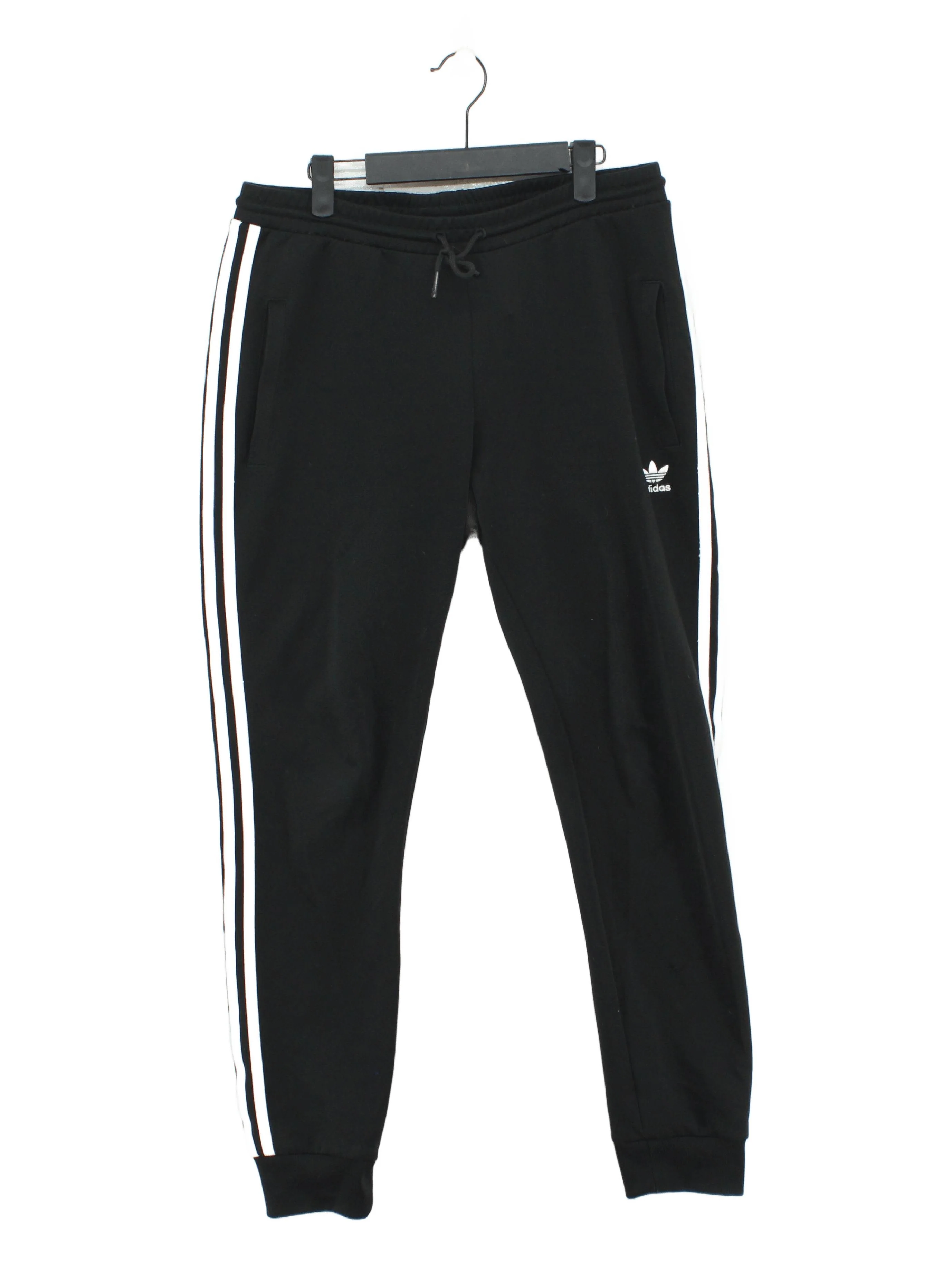 Adidas Men's Sports Bottoms M Black Cotton with Polyester, Spandex Sweatpants