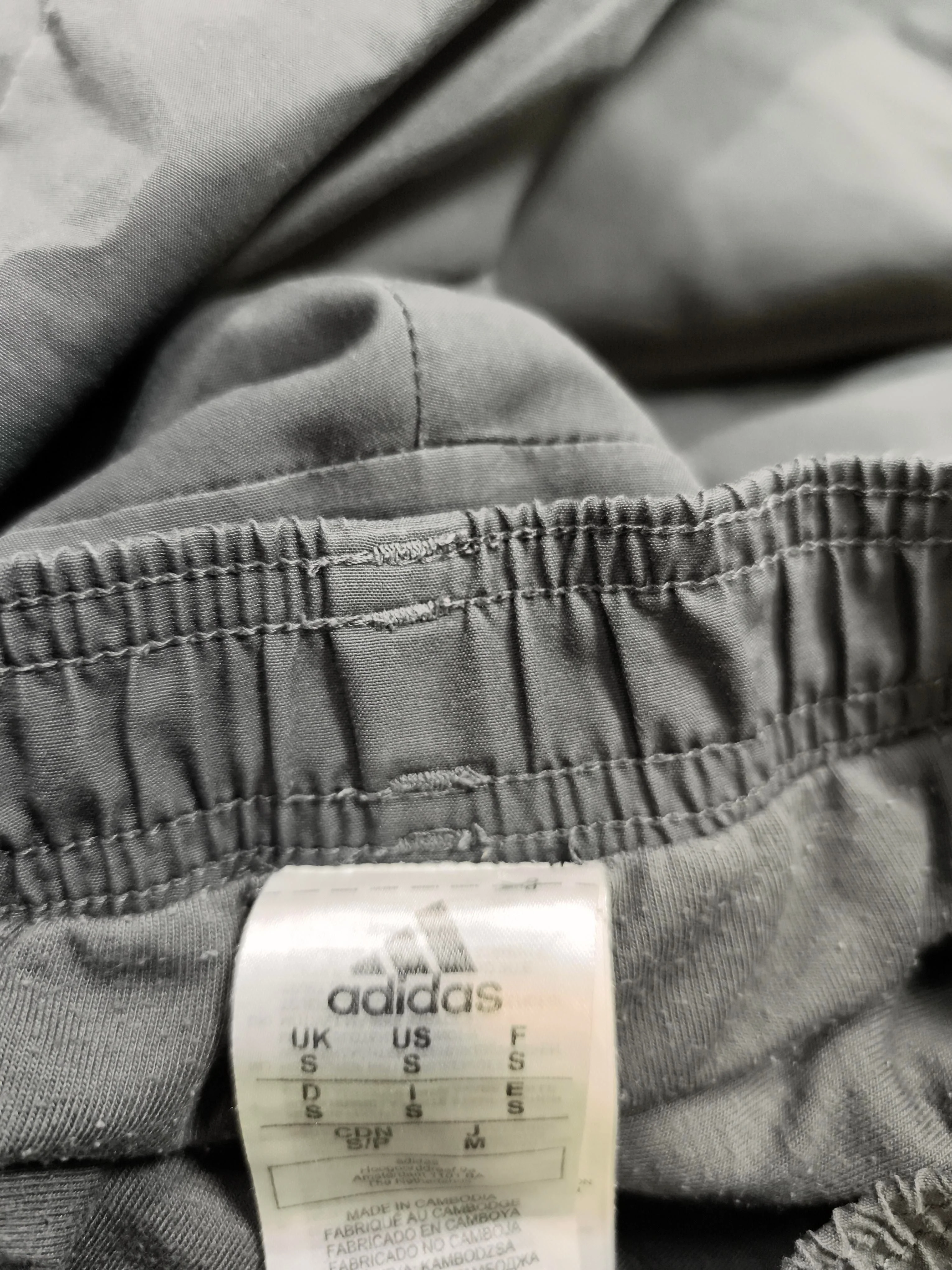 Adidas Men's Sports Bottoms S Grey Polyester with Cotton Sweatpants - Image 7