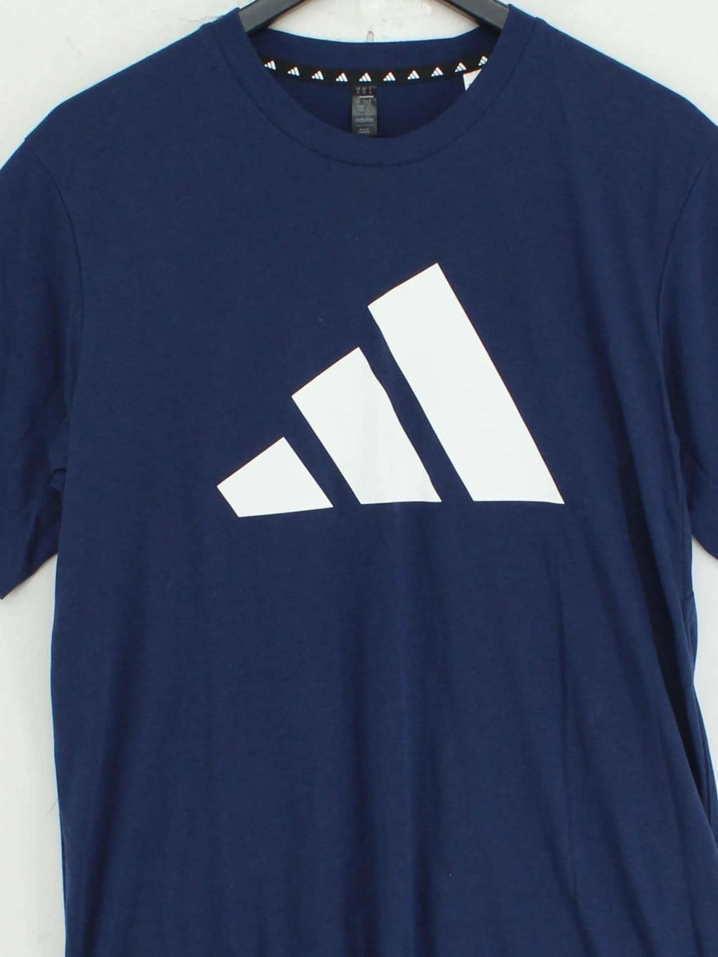Adidas Men's T-Shirt M Blue Graphic 100% Cotton Basic - Image 3