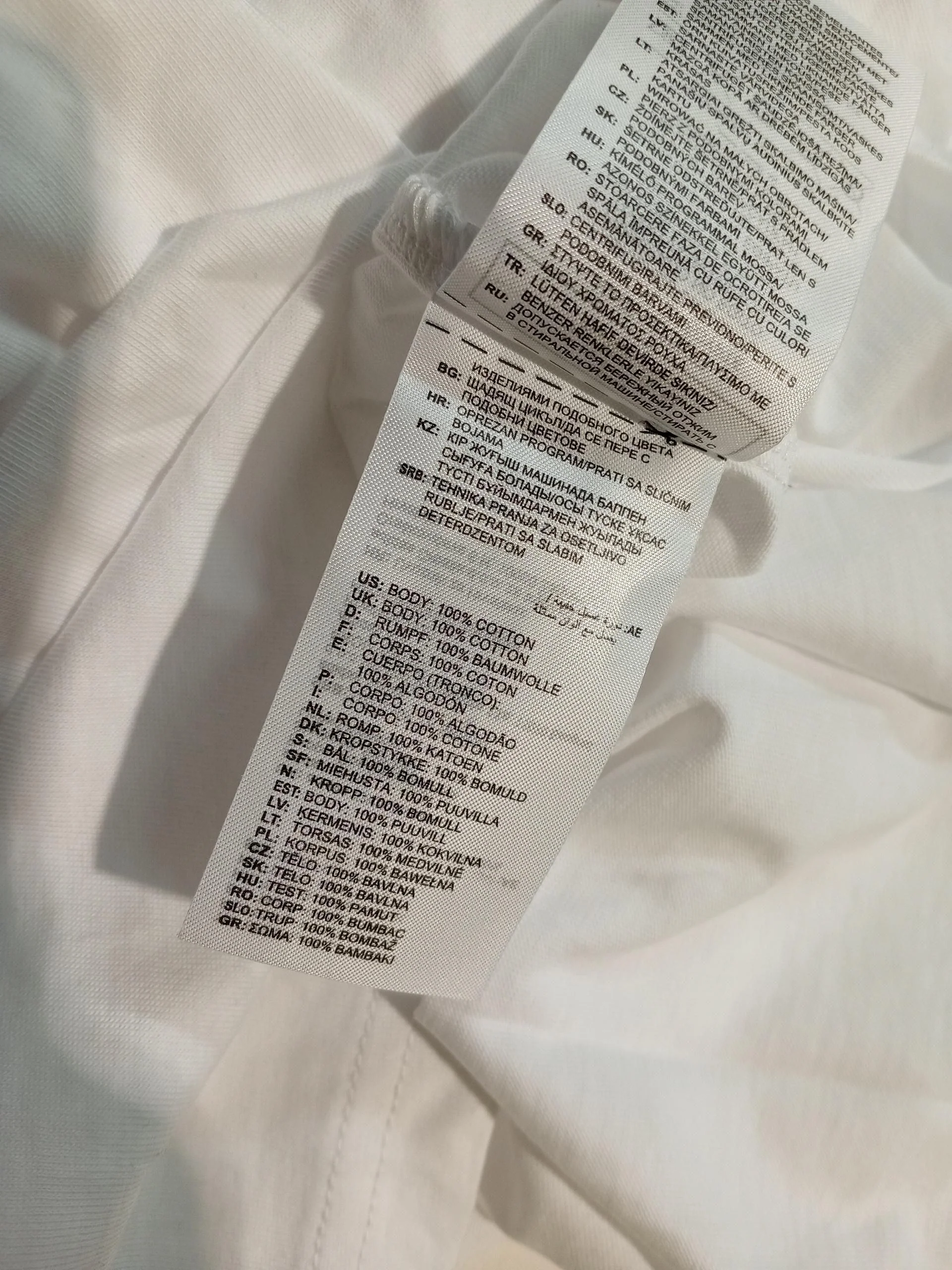 Adidas Men's T-Shirt M White 100% Cotton Basic - Image 6