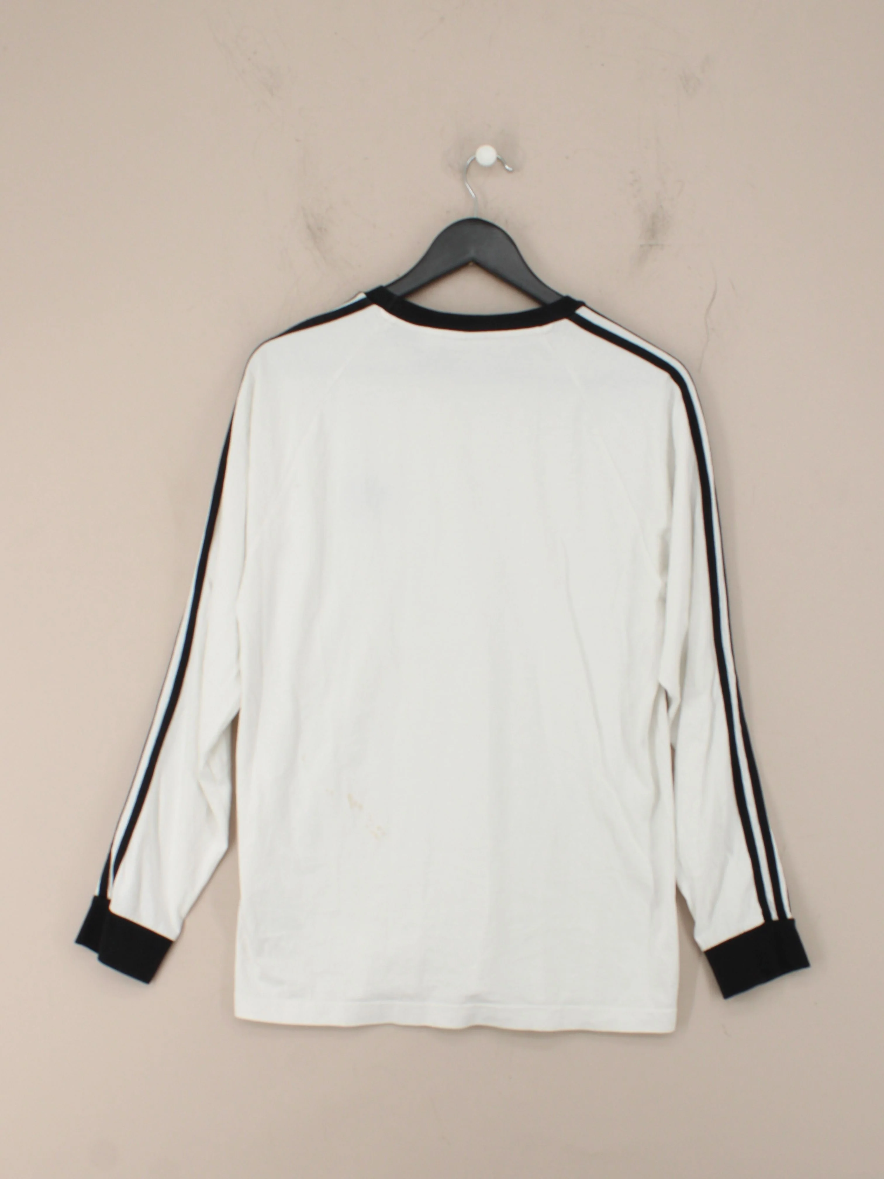 Adidas Men's T-Shirt M White Cotton with Elastane Crew Neck Basic - Image 2