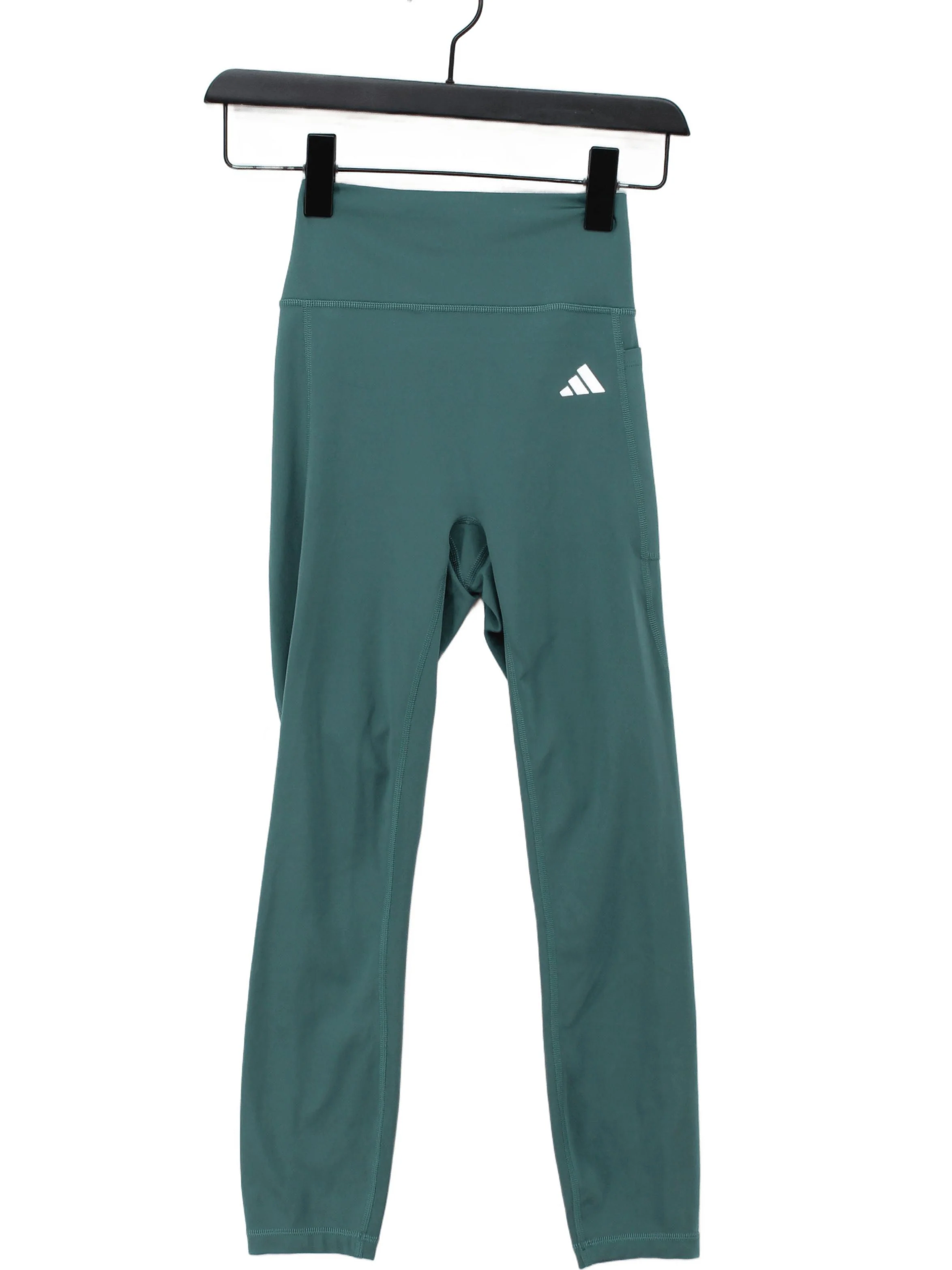 Adidas Women's Leggings S Green Polyester with Elastane Capri