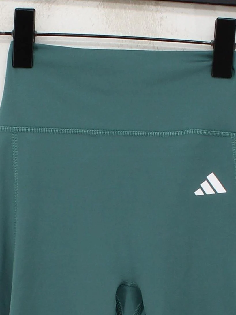 Adidas Women's Leggings S Green Polyester with Elastane Capri - Image 3