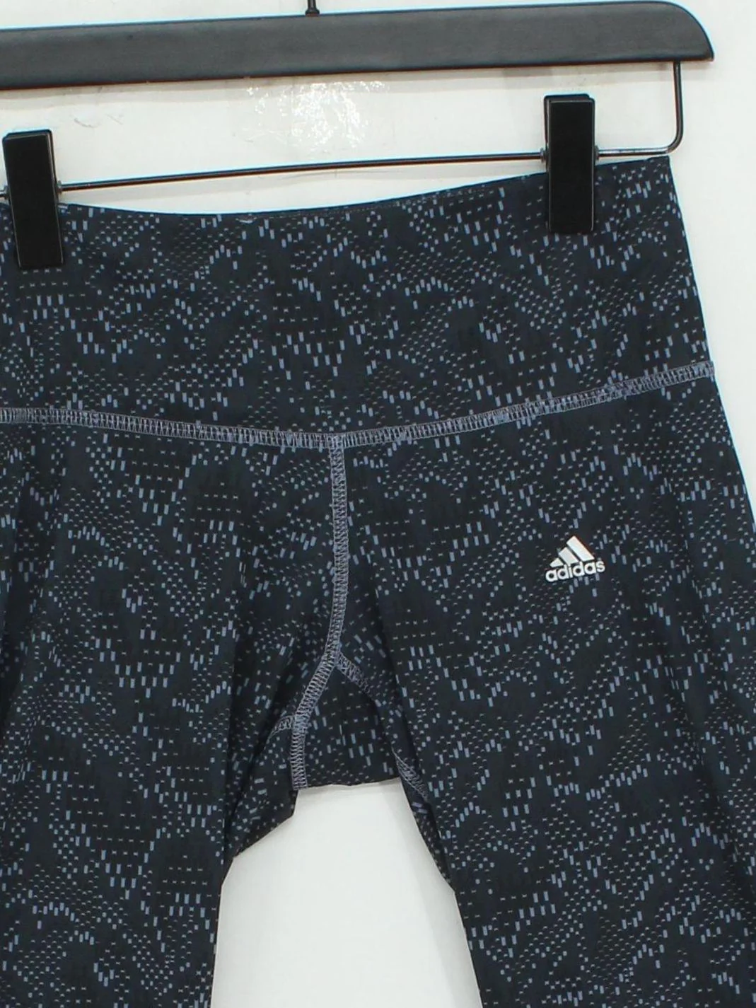 Adidas Women's Leggings S Grey Geometric 100% Other Capri - Image 3