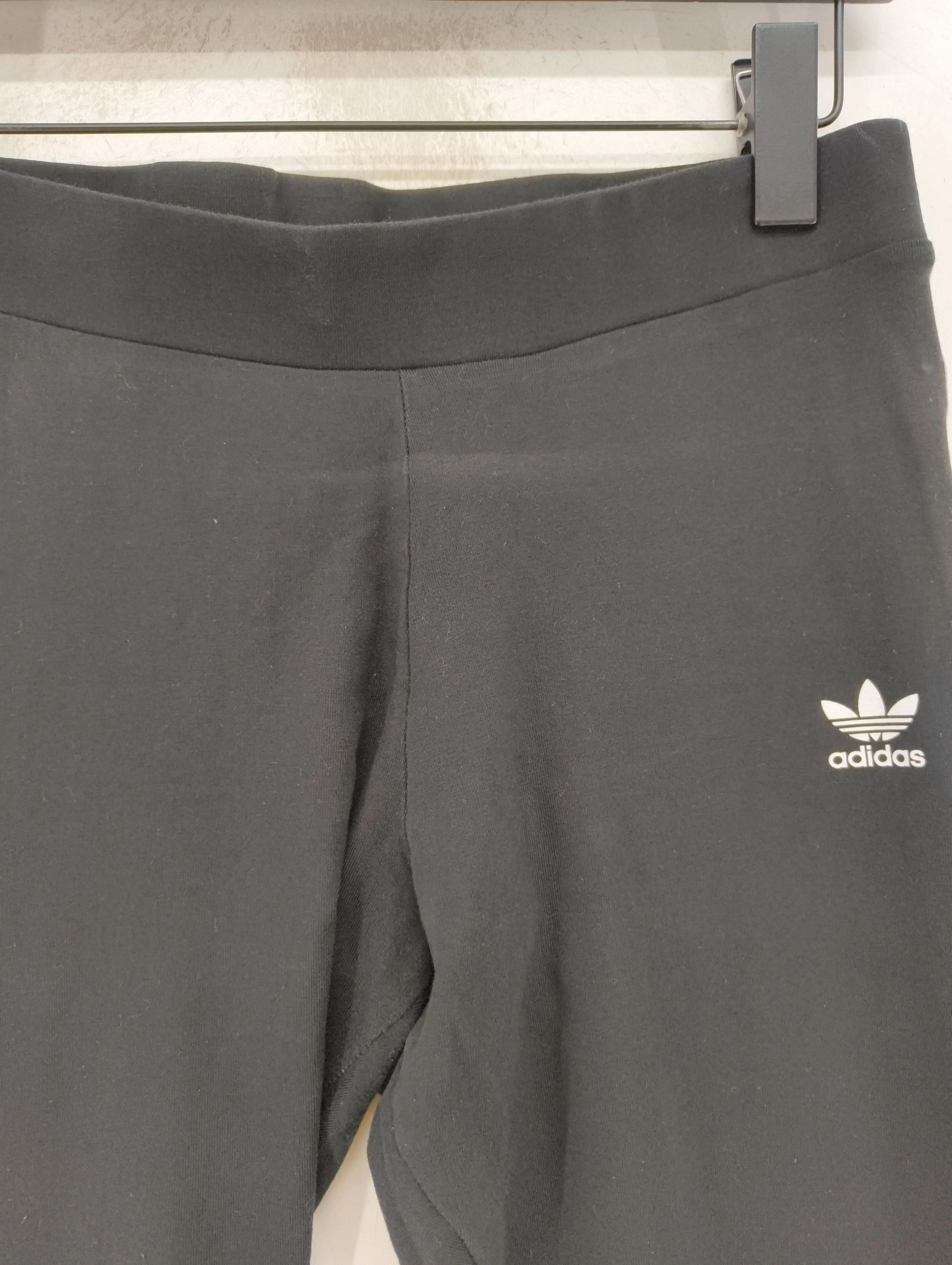 Adidas Women's Leggings UK 16 Black Striped Cotton with Spandex Full length - Image 5