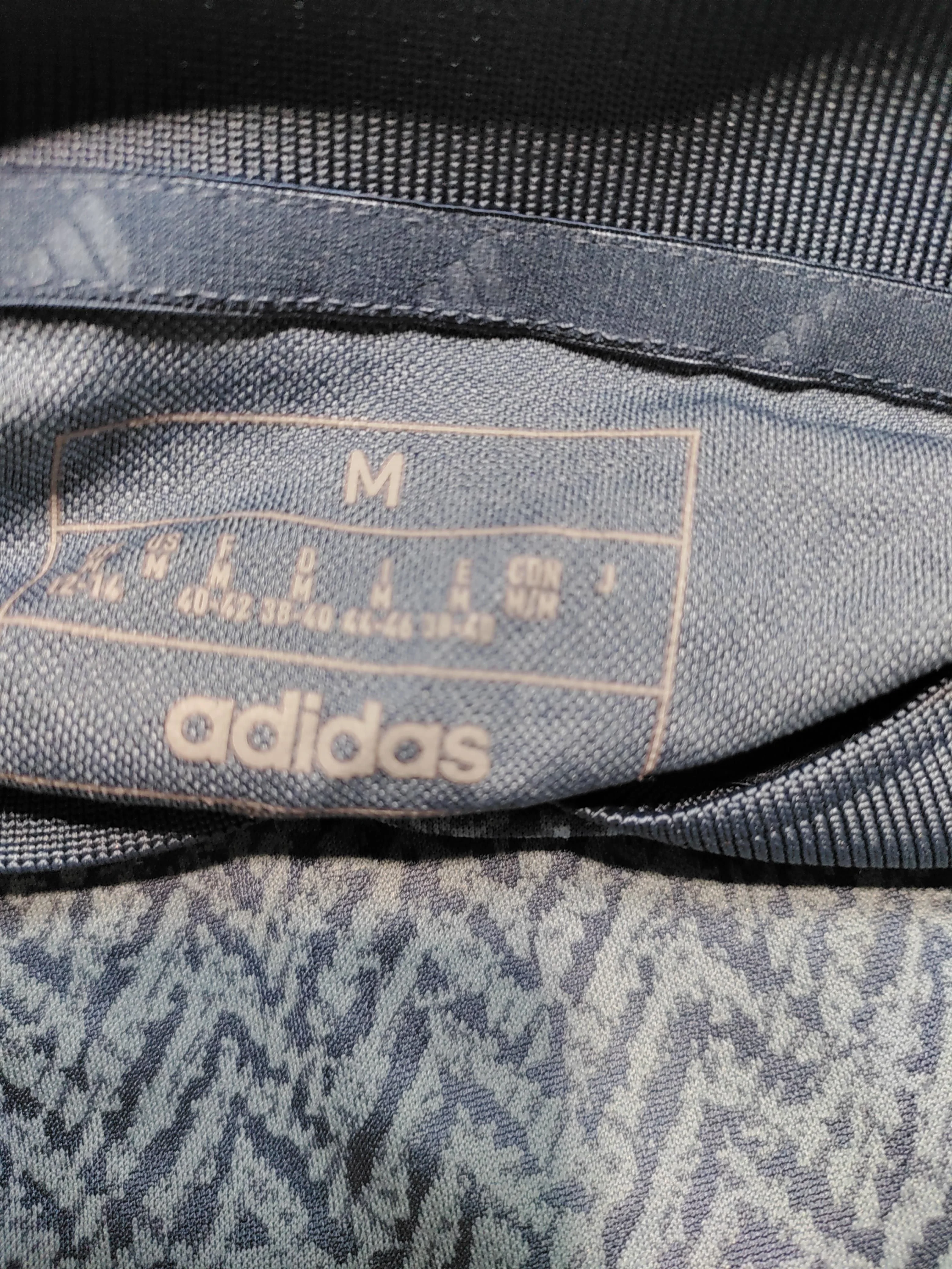 Adidas Women's Polo M Blue Geometric Polyester with Polyamide Basic - Image 5