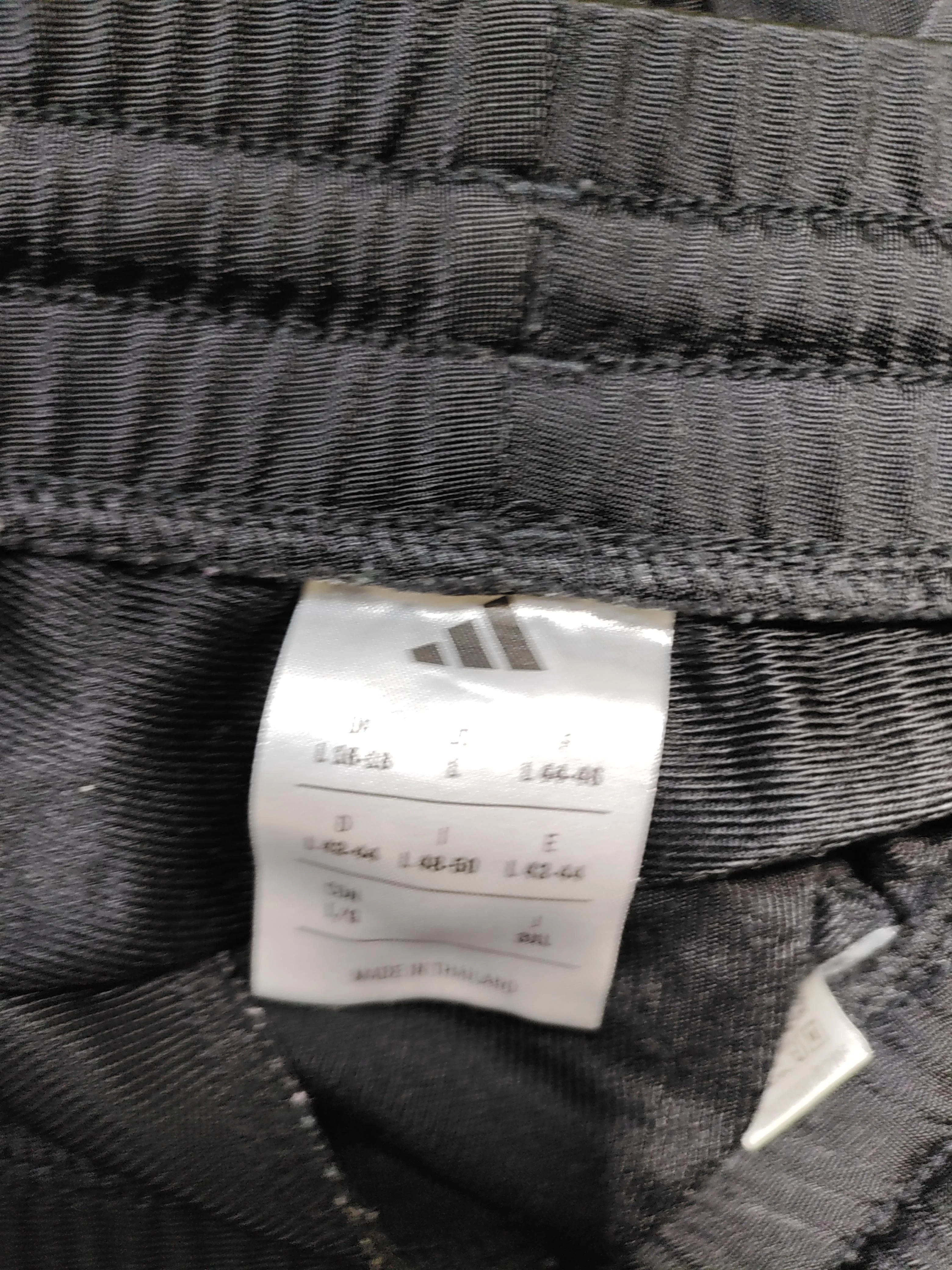 Adidas Women's Sports Bottoms L Black Striped 100% Nylon Sweatpants - Image 5