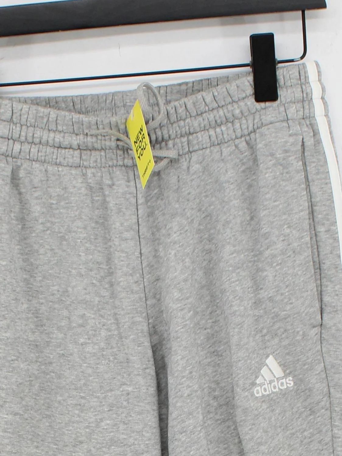Adidas Women's Sports Bottoms M Grey Cotton with Polyester Tapered Sweatpants - Image 3