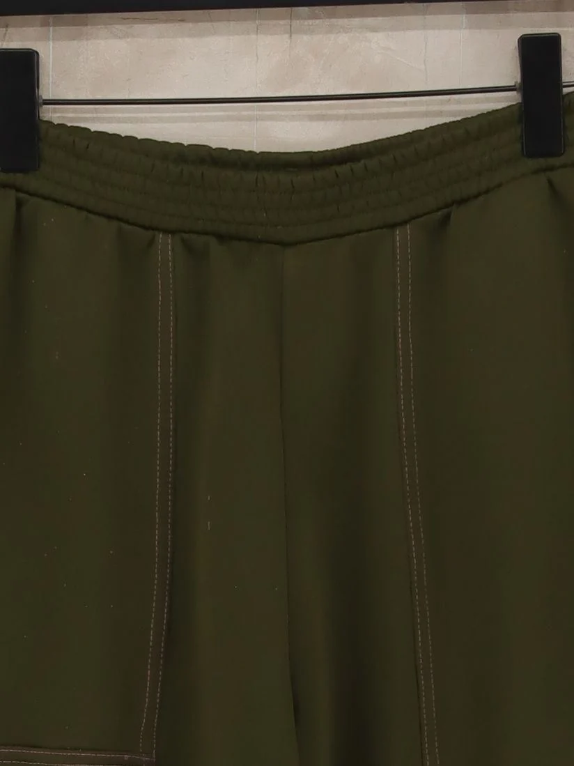 Adidas Women's Sports Bottoms UK 10 Green 100% Polyester Straight Sweatpants - Image 3