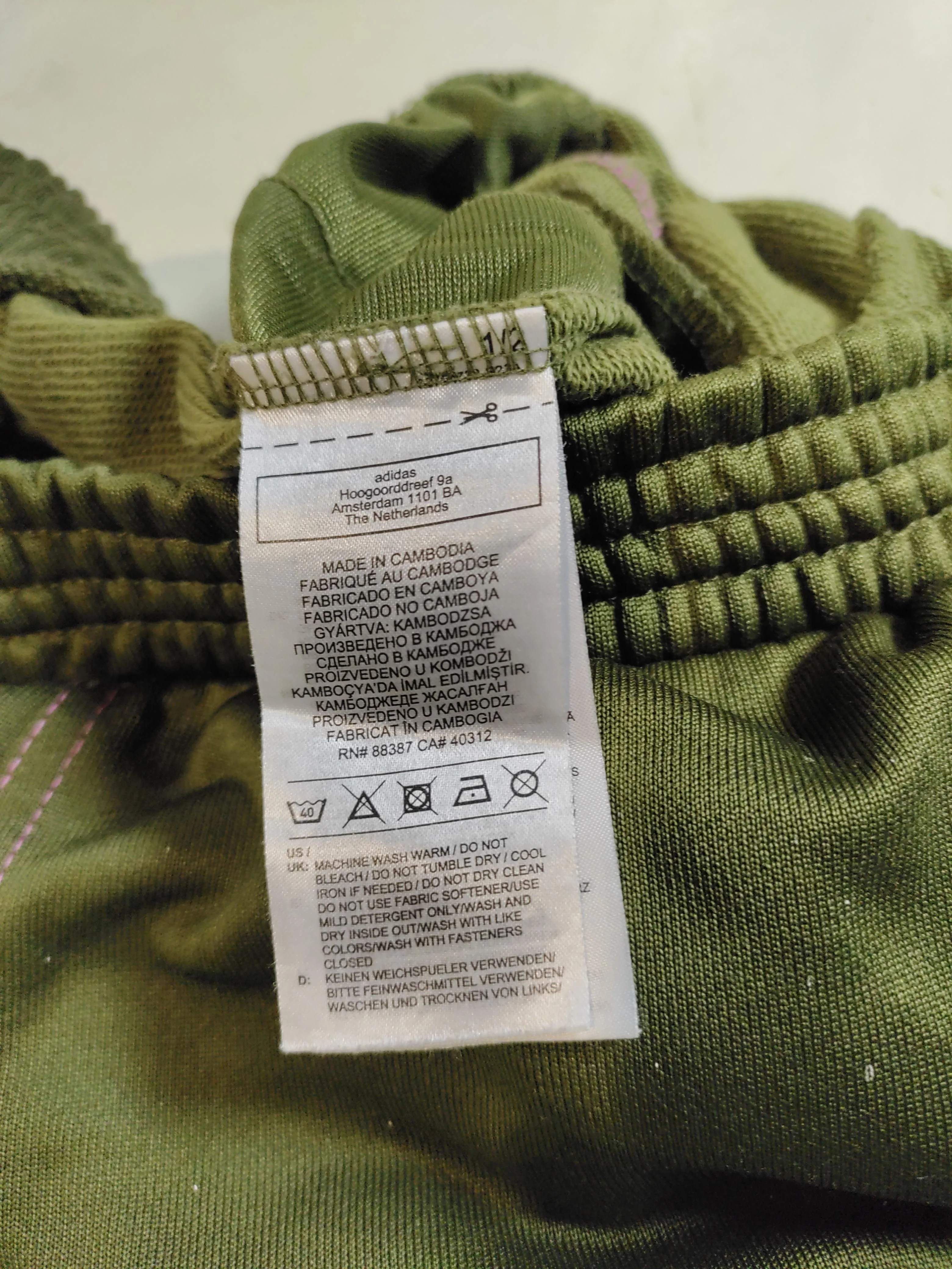 Adidas Women's Sports Bottoms UK 10 Green 100% Polyester Straight Sweatpants - Image 6
