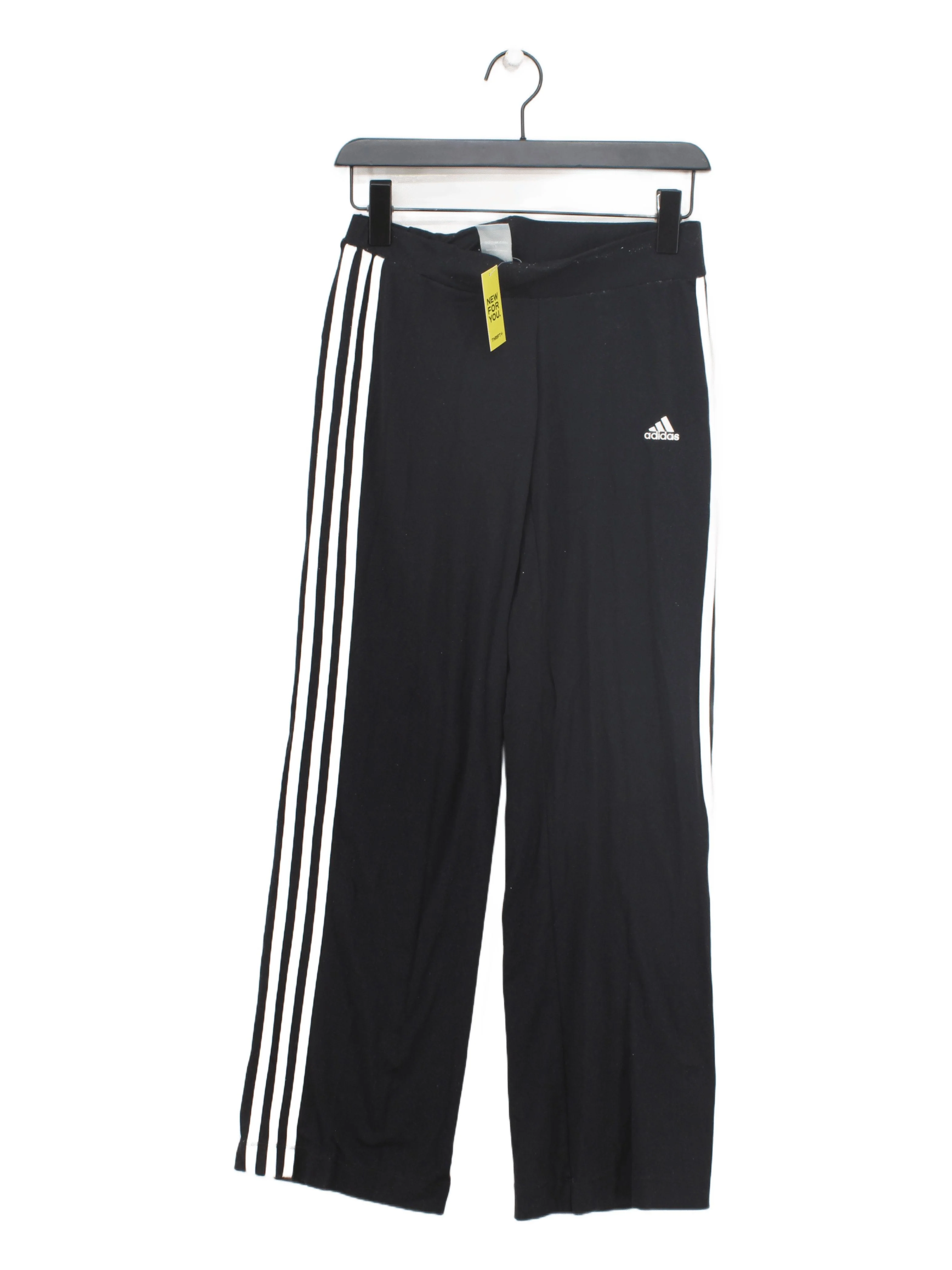 Adidas Women's Sports Bottoms UK 14 Black Polyamide with Elastane Sweatpants