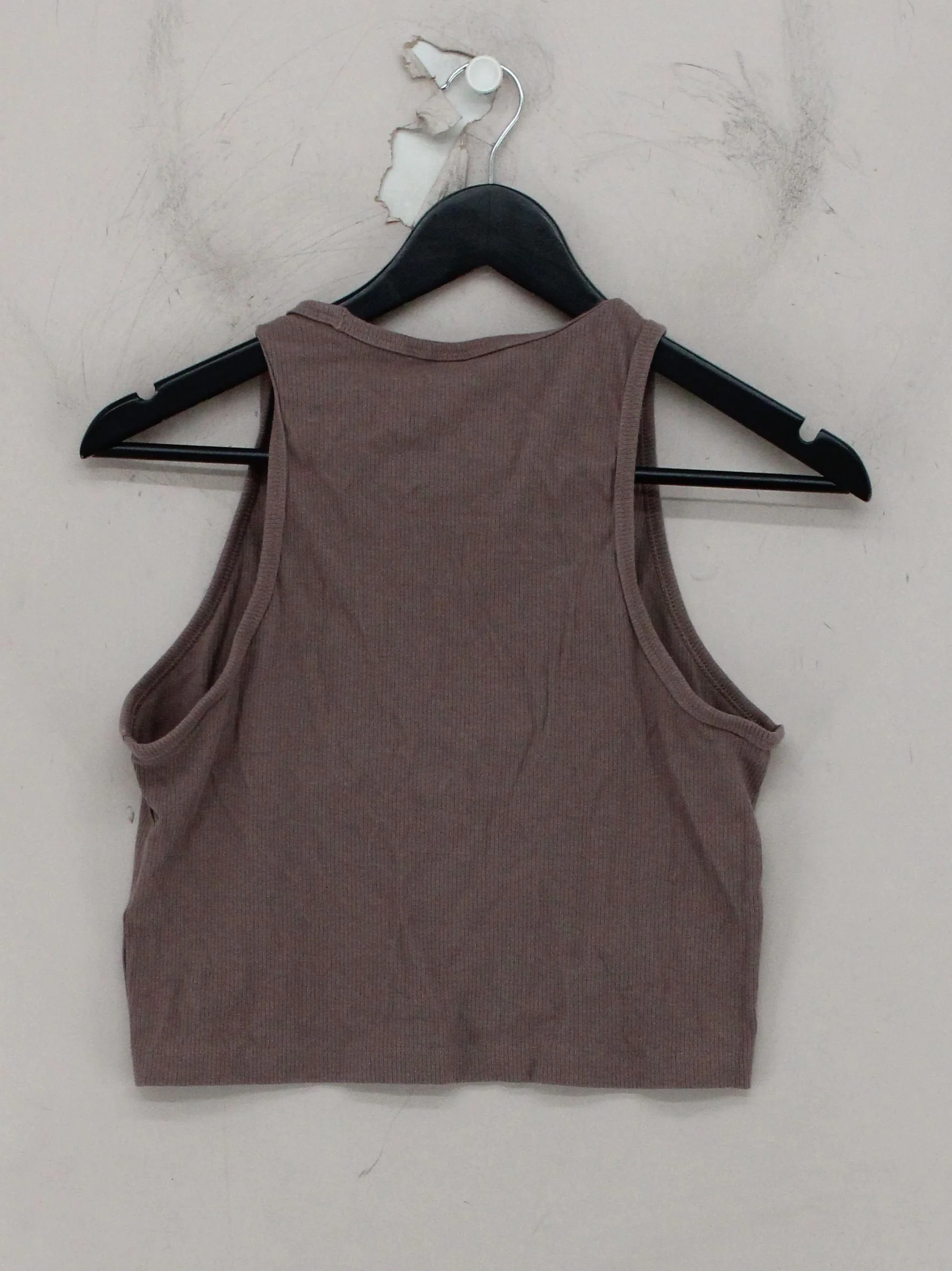 Adidas Women's T-Shirt L Brown Cotton with Rayon, Spandex Sleeveless Basic - Image 2