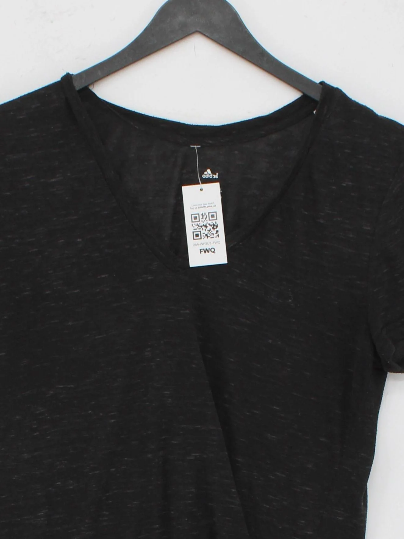 Adidas Women's T-Shirt M Black 100% Other Basic - Image 3