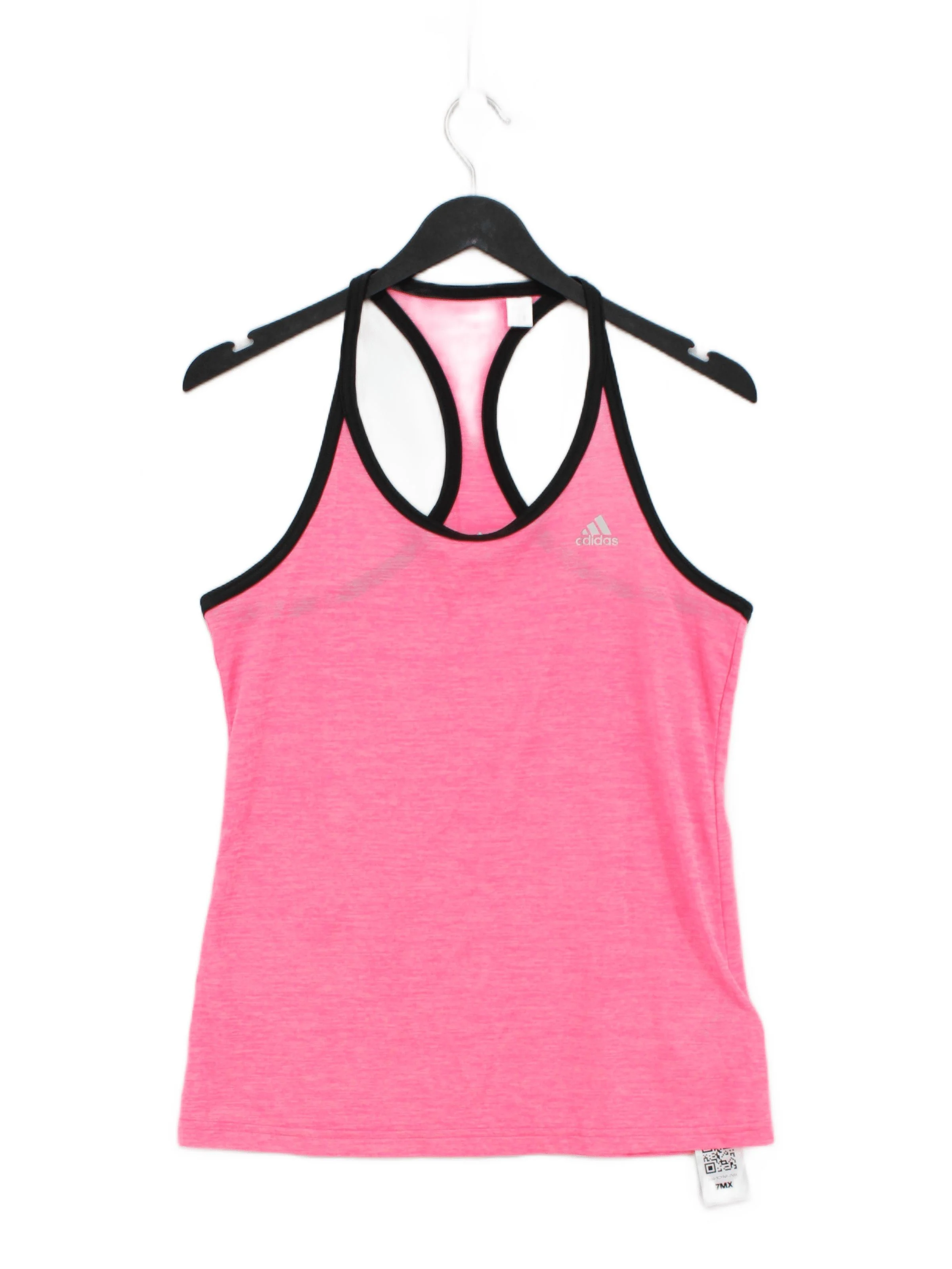 Adidas Women's T-Shirt S Pink 100% Polyester Sleeveless Basic