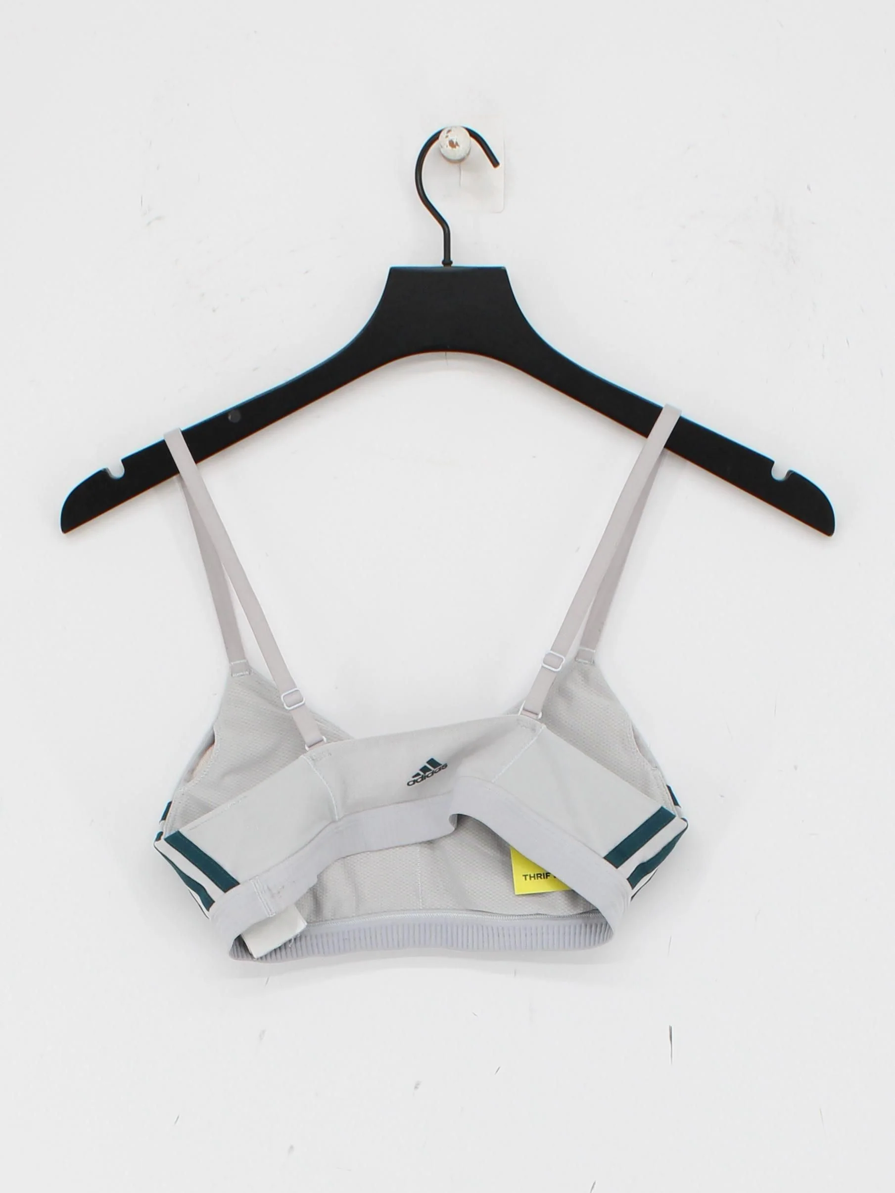Adidas Women's Top S Grey Polyester with Elastane Sleeveless Round Neck Cropped - Image 2