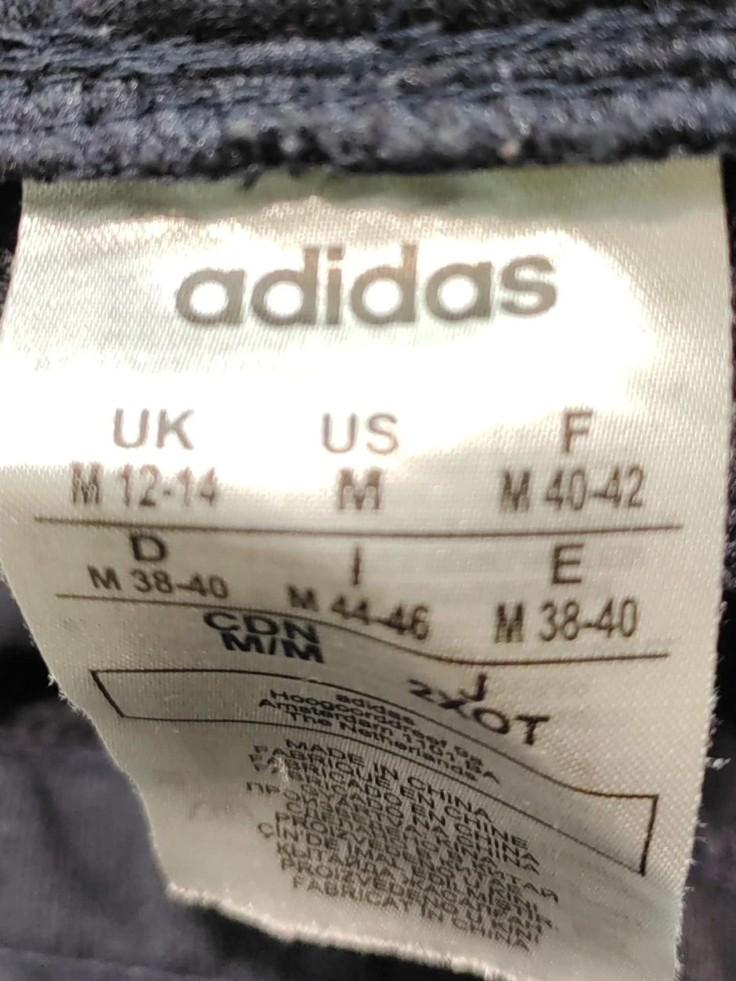 Adidas Women's Trousers M Blue Cotton with Polyester Straight Sweatpants - Image 6