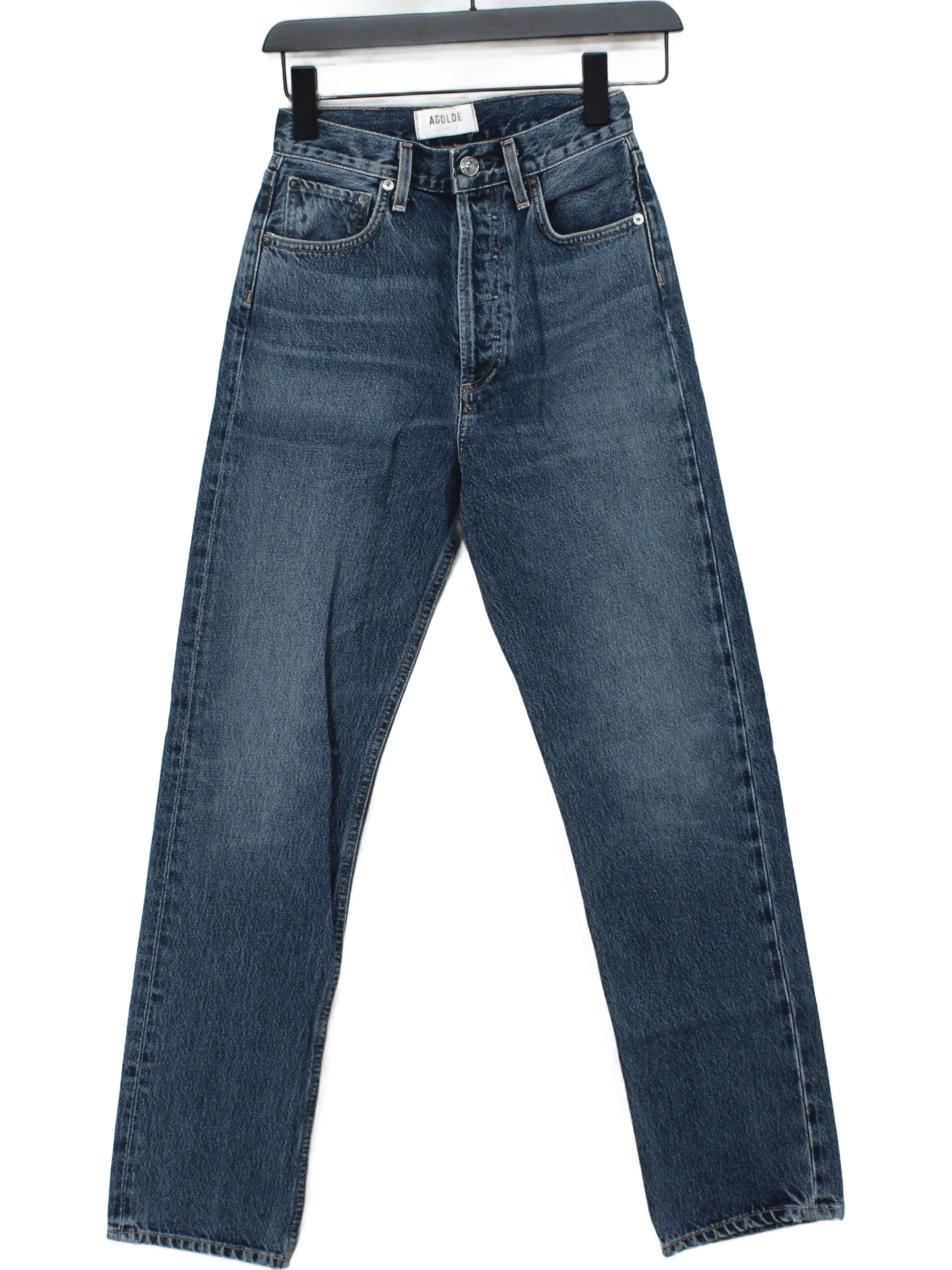 Agolde Women's Jeans W 28 in Blue 100% Cotton Straight
