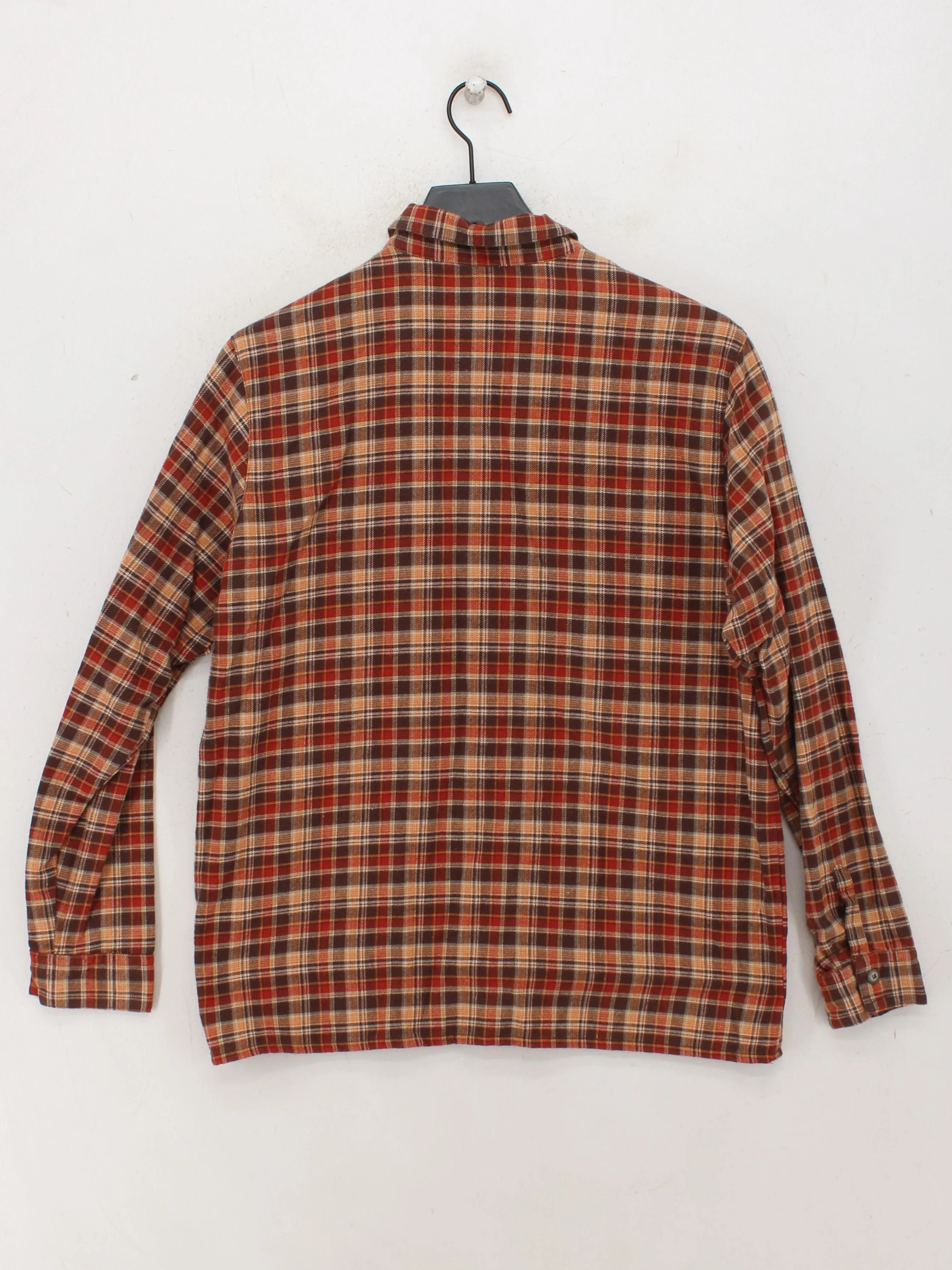 Aigle Women's Shirt UK 16 Multi Checkered 100% Cotton Long Sleeve Collared Basic - Image 2