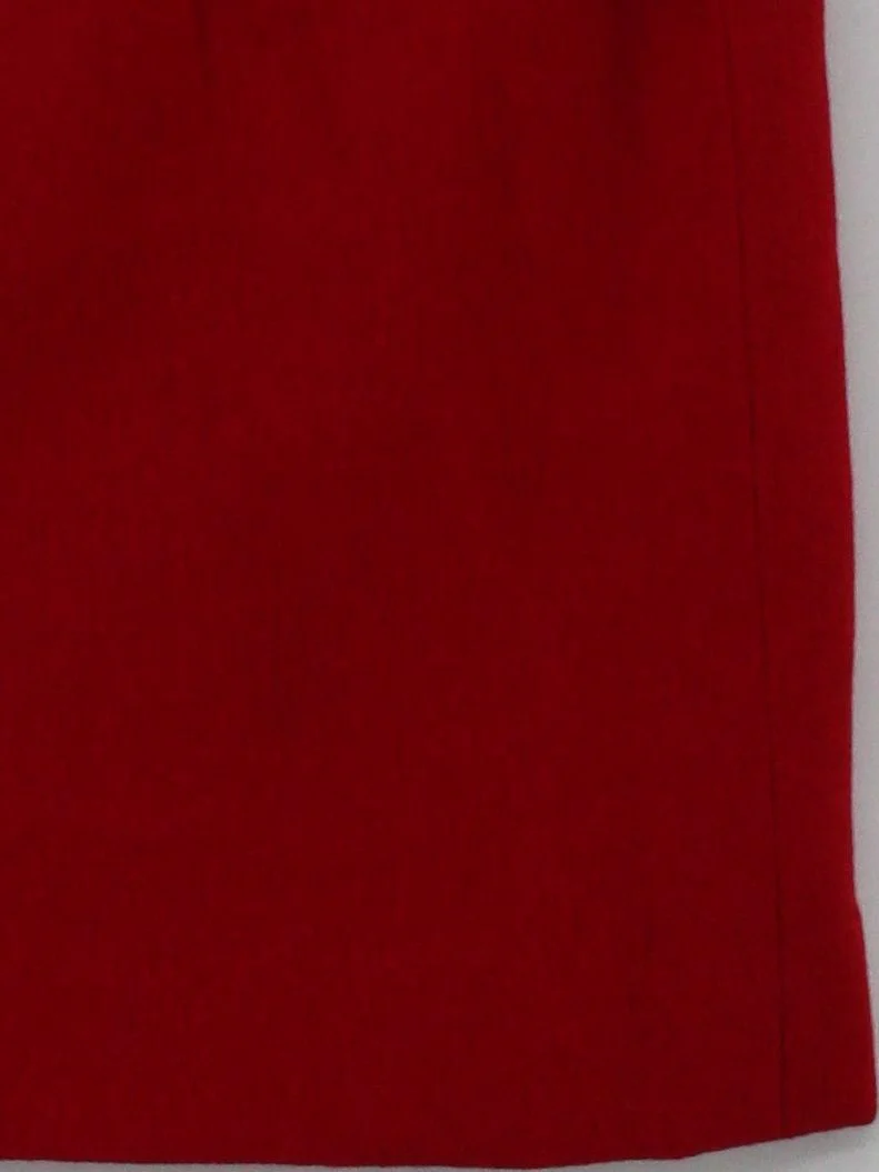 Albert Nipon Women's Mini Skirt UK 20 Red Wool with Acetate Short Mini - Image 4