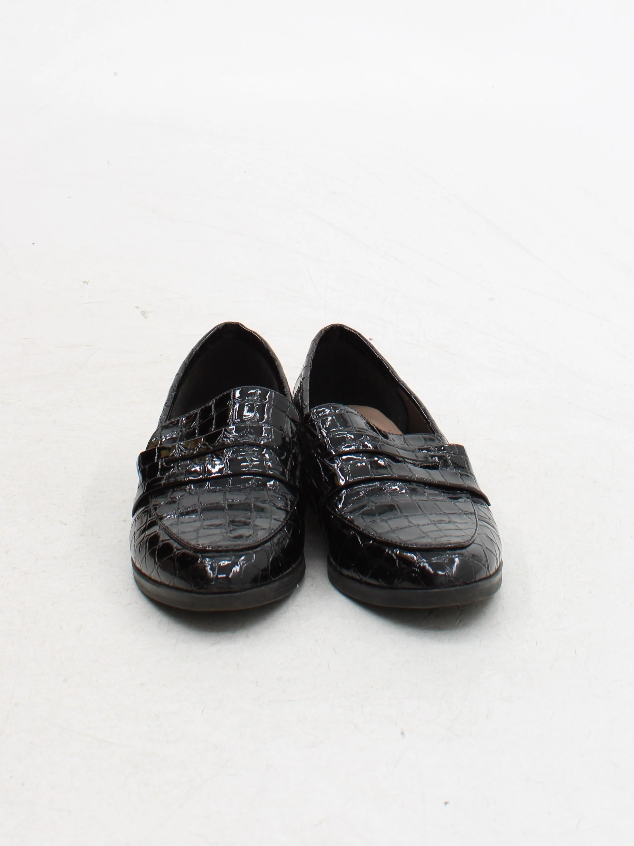 Aldo Men's Formal Shoes UK 4 Black Animal Print 100% Leather Brogue - Image 2
