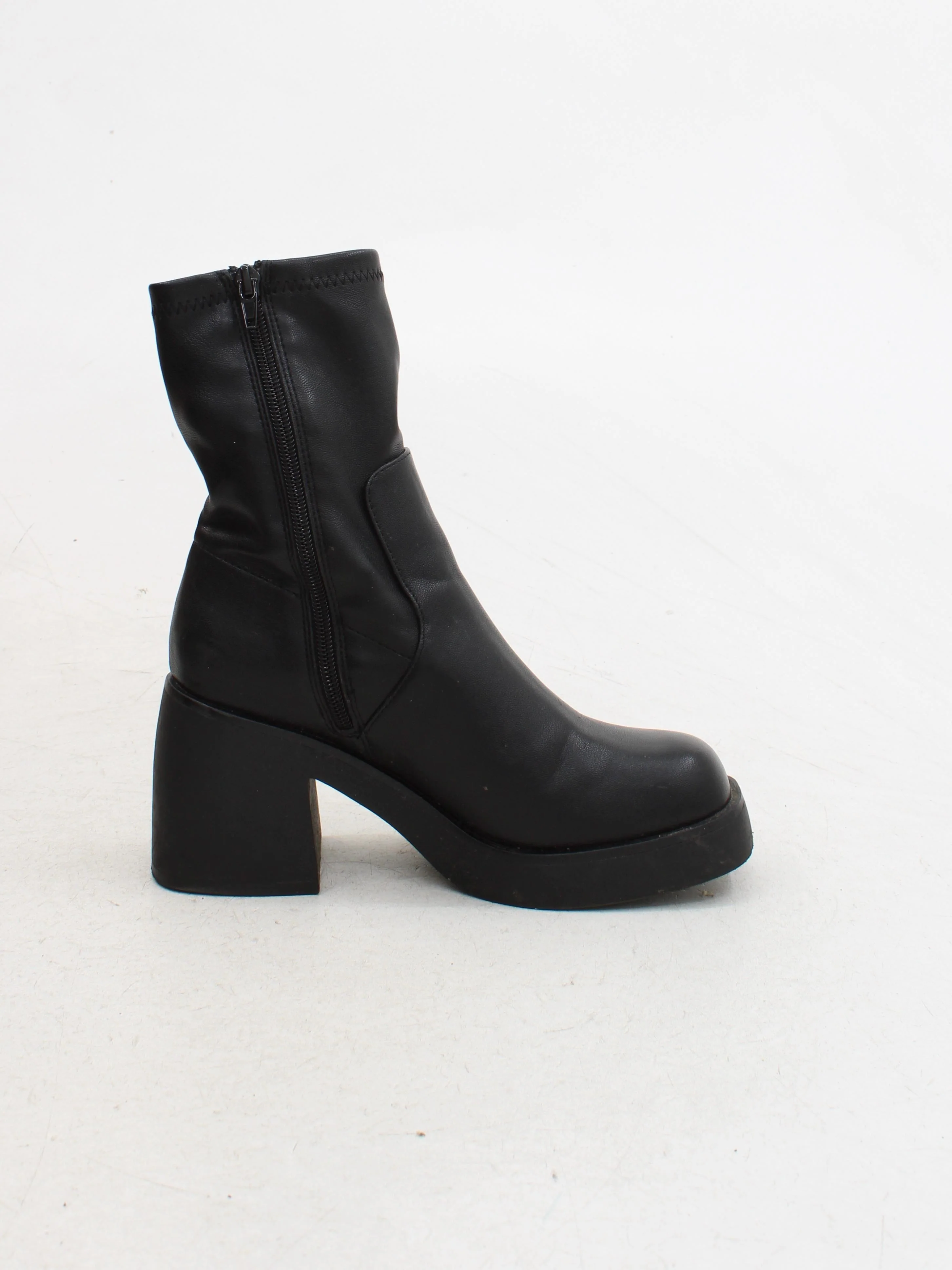 Aldo Women's Boots UK 4 Black 100% Faux Leather Platform - Image 5