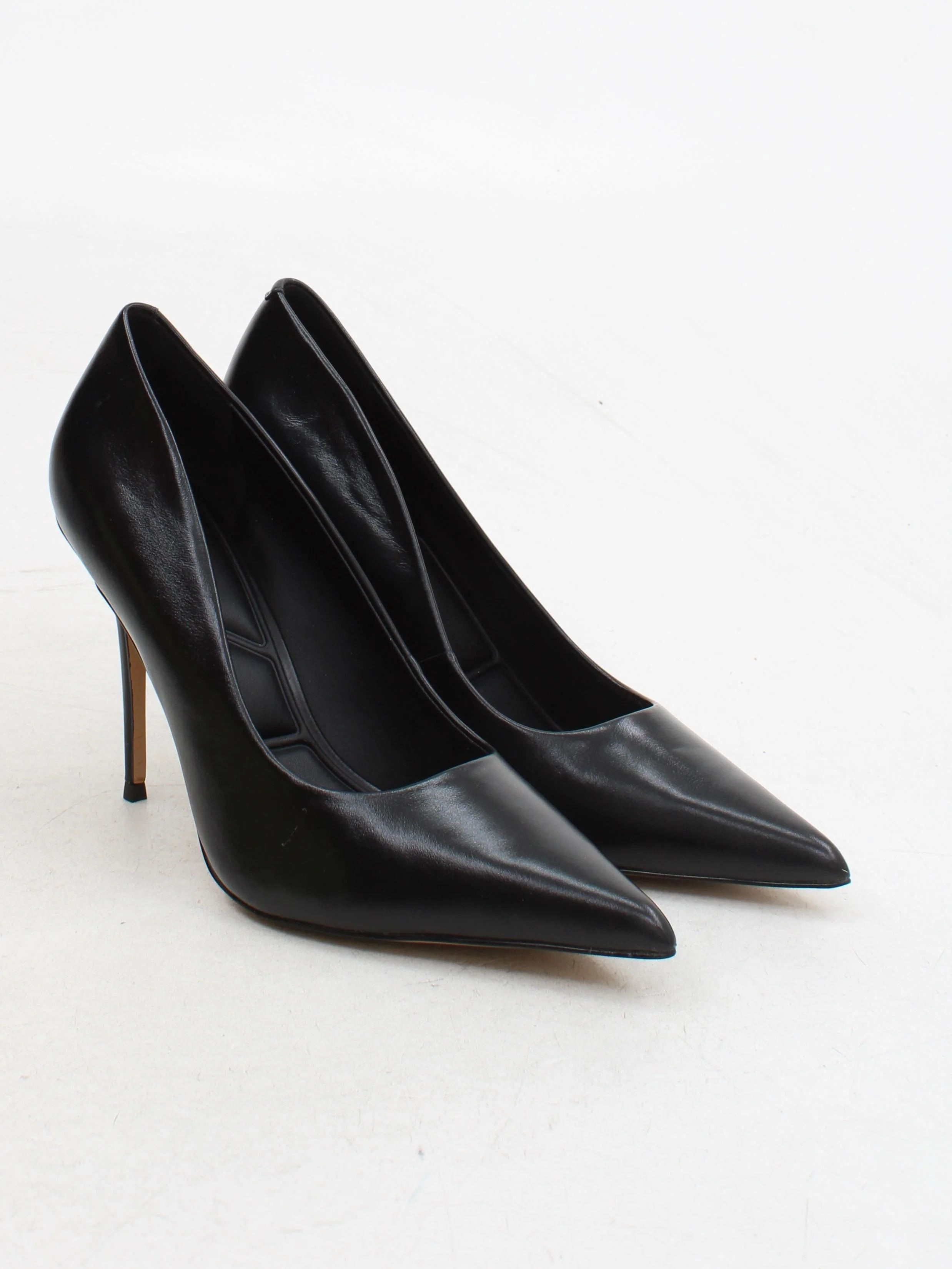 Aldo Women's Heels UK 8.5 Black 100% Faux Leather Court - Image 4