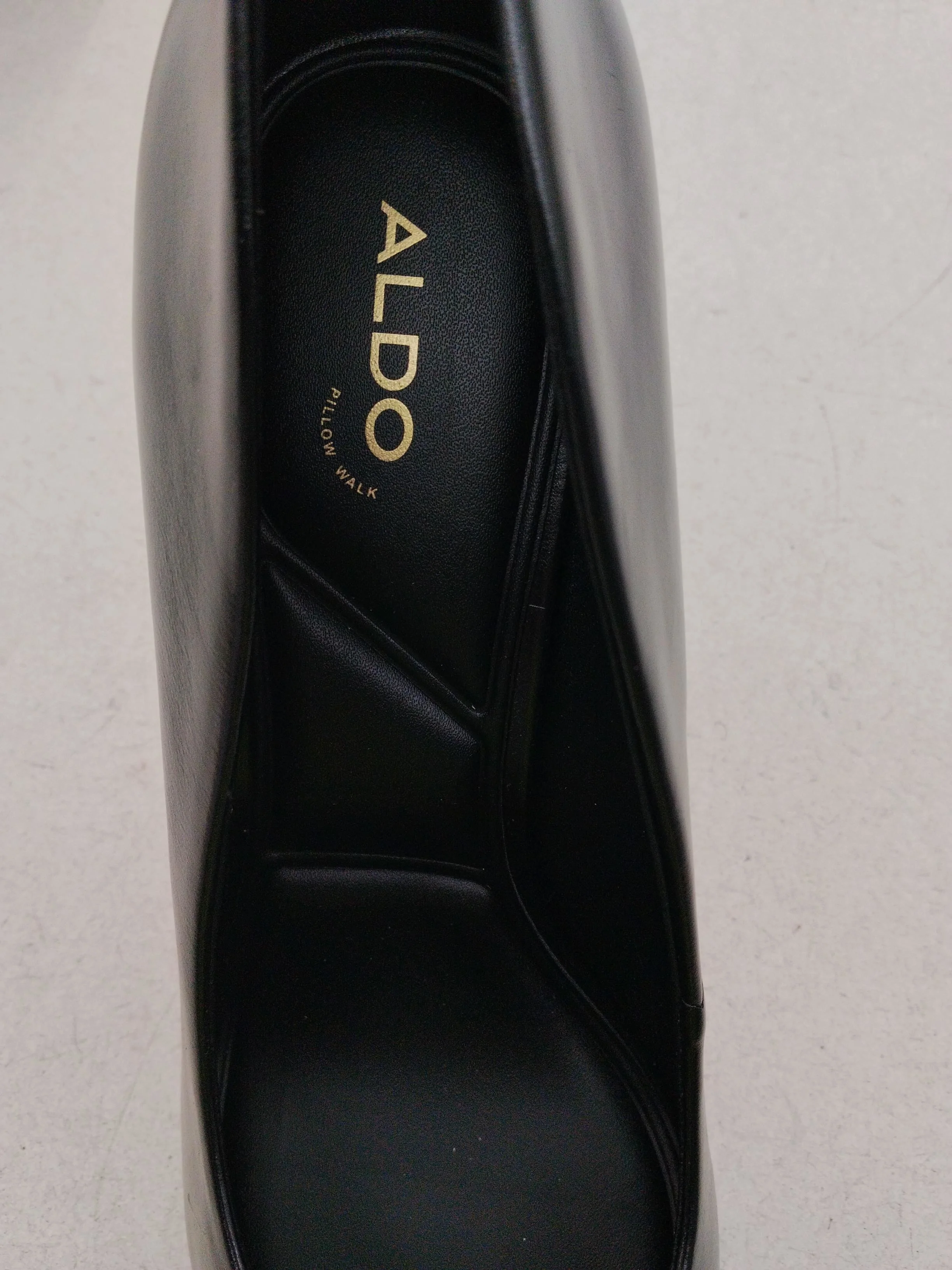 Aldo Women's Heels UK 8.5 Black 100% Faux Leather Court - Image 6