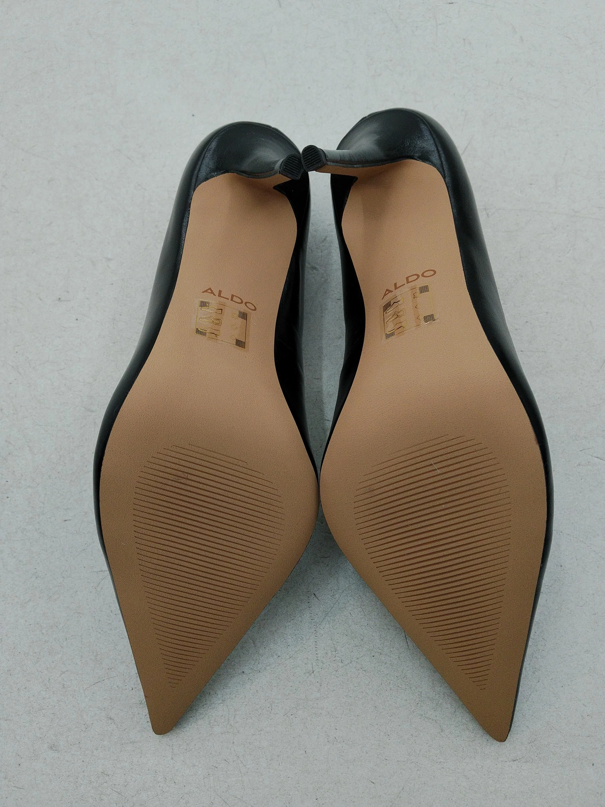 Aldo Women's Heels UK 8.5 Black 100% Faux Leather Court - Image 7